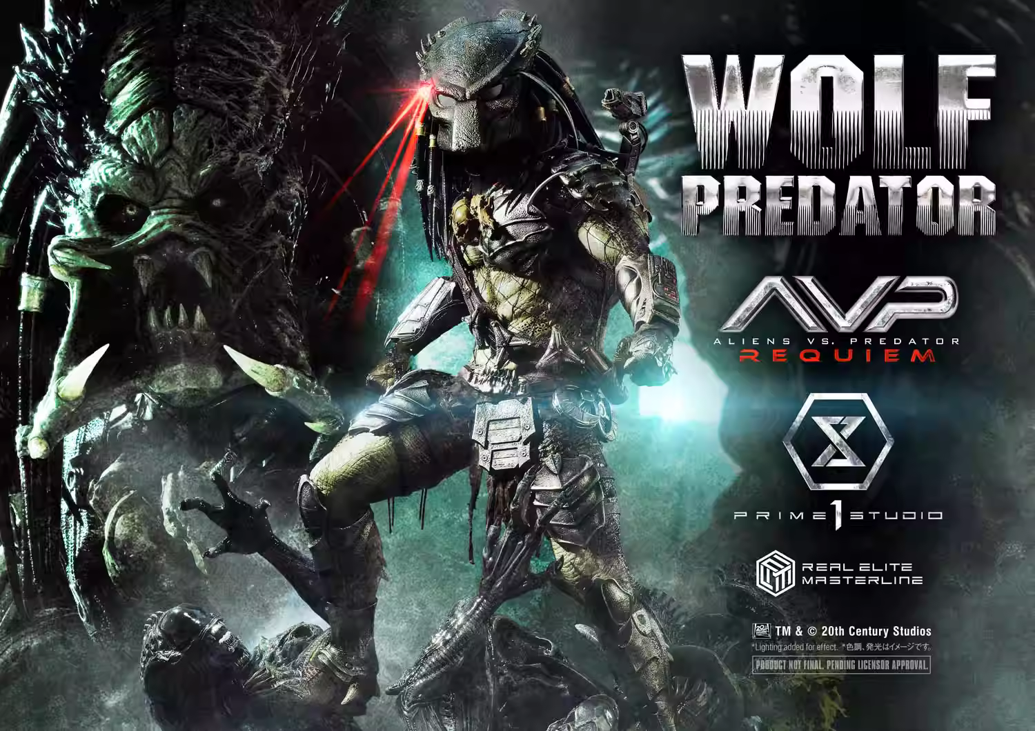 【Pre-sale】1/3 Scale Wolf Predator-Aliens vs Predator-Requiem-Prime 1 Studio