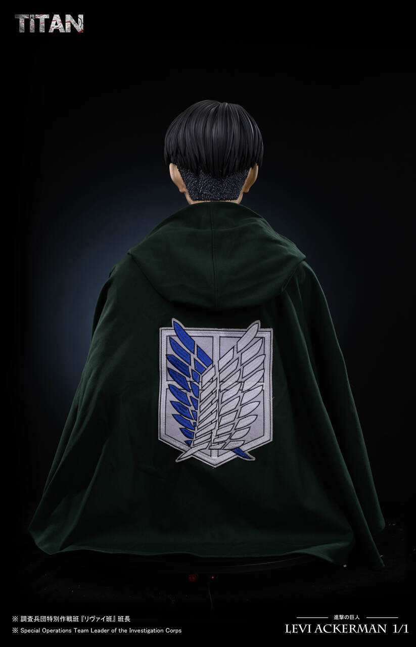 【Pre-sale】1/1 Scale Bust of Levi-Attack on Titan-Titan studio