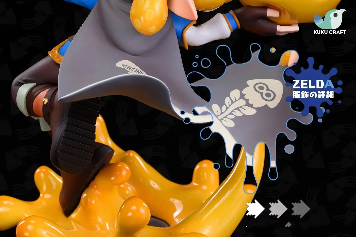 【Sold out】Squid Princess Zelda and Squid Link-The Legend of Zelda Splatoon-KukuCraft Studio