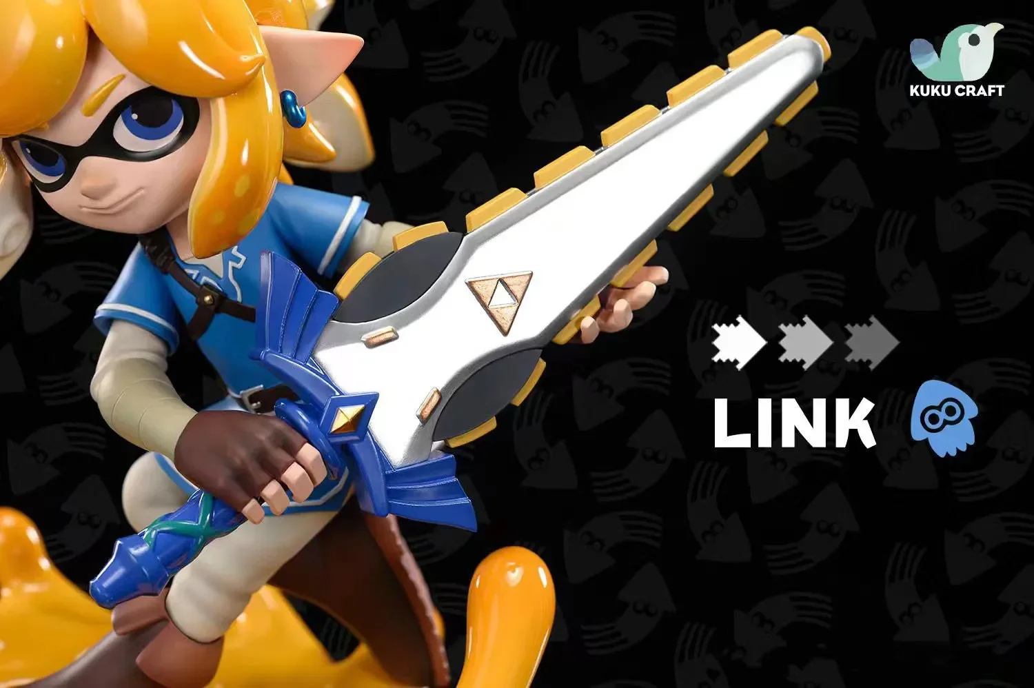 【Sold out】Squid Princess Zelda and Squid Link-The Legend of Zelda Splatoon-KukuCraft Studio
