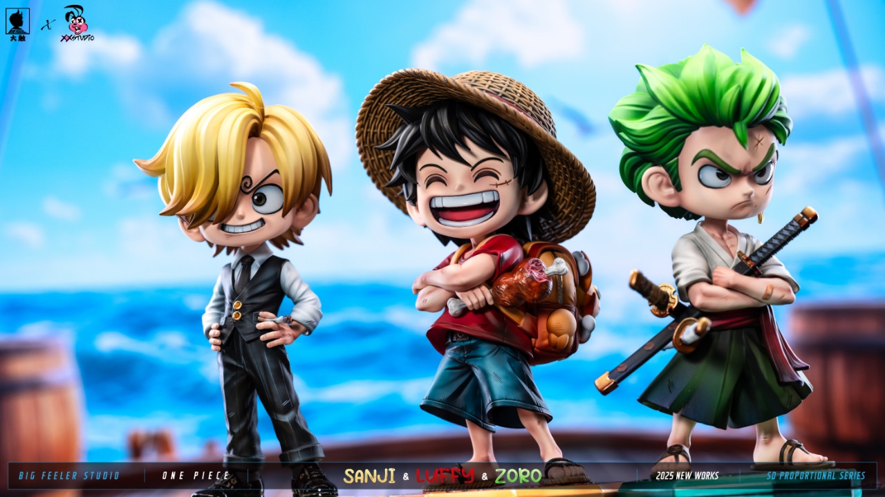 【Pre-sale】Q ver Luffy, Sanji and Zoro-Big Feeler Studio and XOX Studio