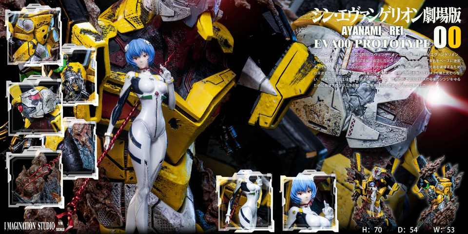 【Sold out】1/6 Scale Asuka and Ayanami Rei-(EVA) EVAngelion-Imagination Studio