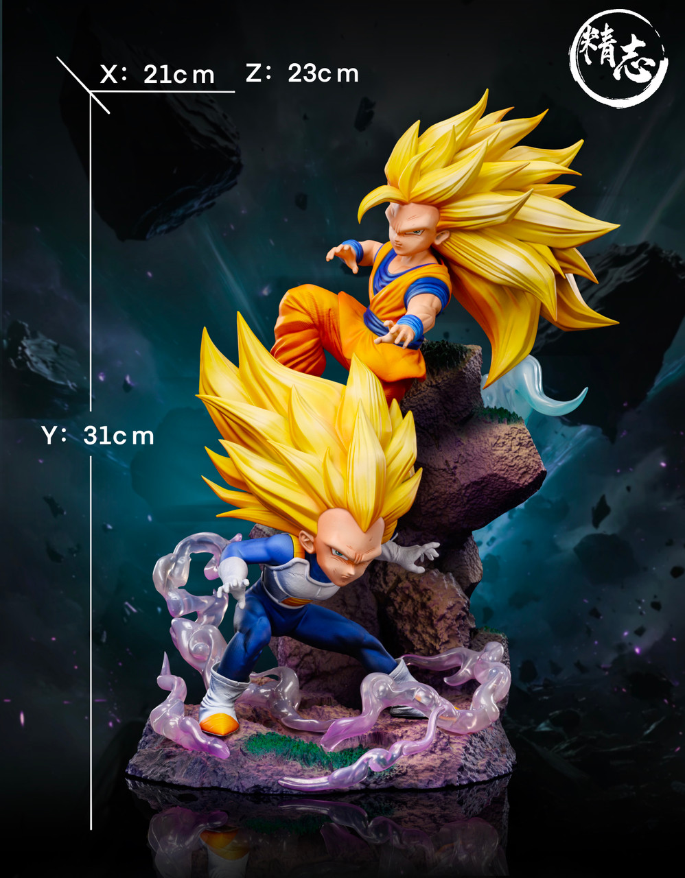 【Pre-sale】1/6 Scale SS3 Goku and Vegeta-Jing Zhi Studio