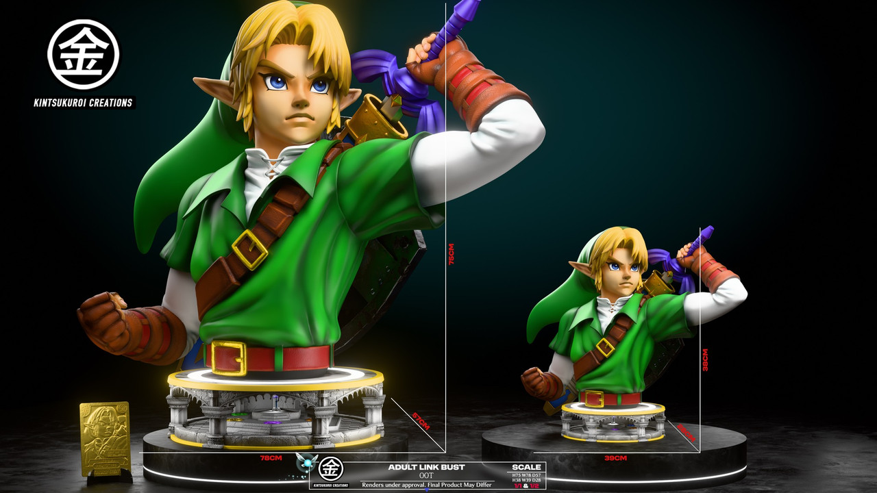 【Pre-sale】1/1 and 1/2 Scale Bust of Link-The Legend of Zelda-Kintsukuroi Creation Studio
