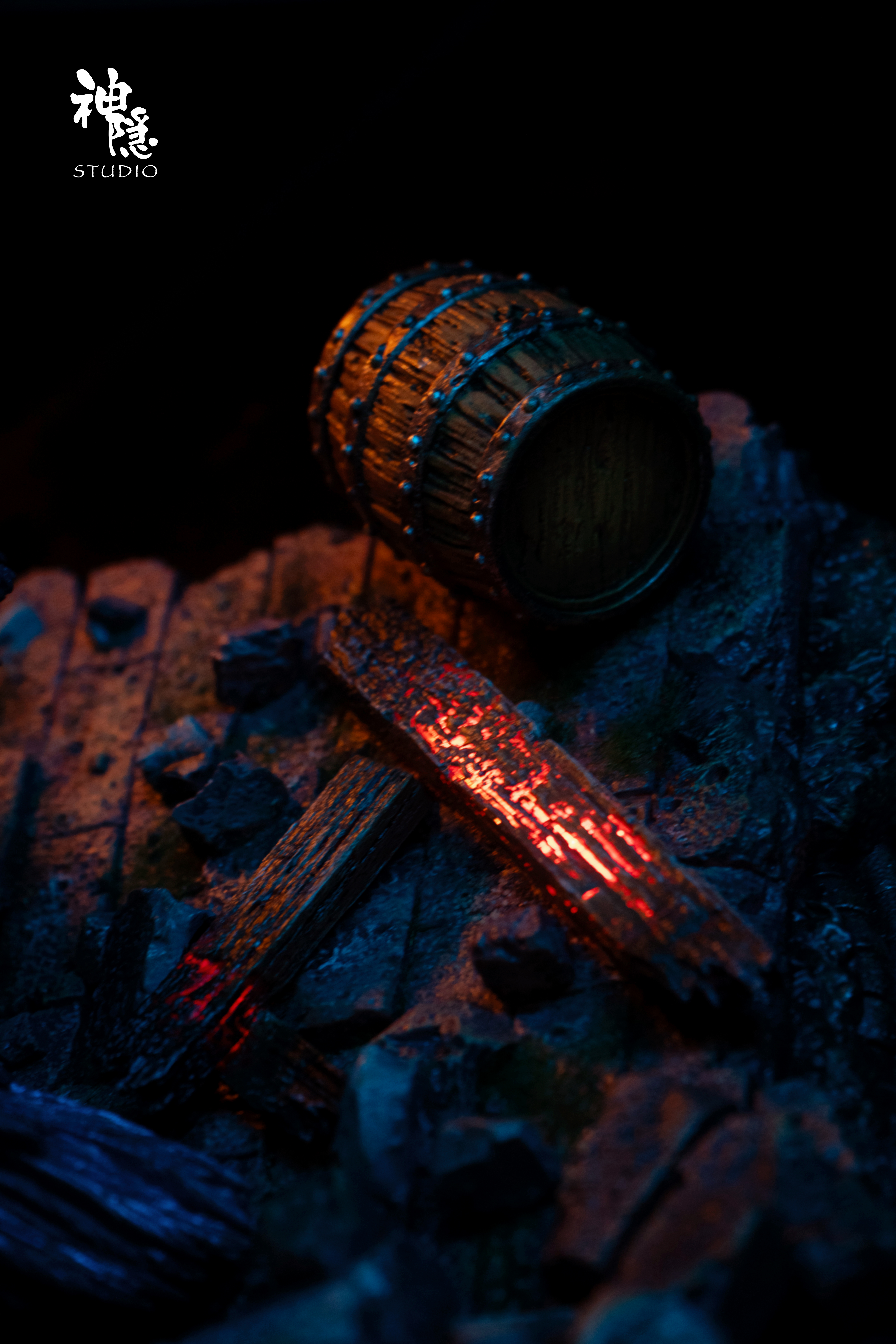 【Sold out】Silhouette Moment Series Embrace in War with LED-Howl's Moving Castle-ShenYin Studio