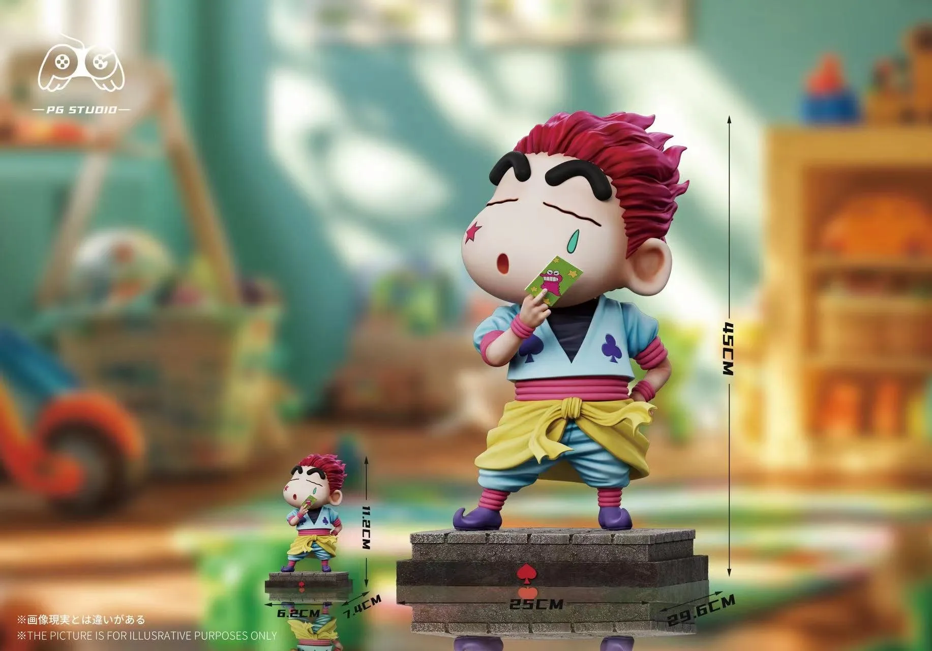 【Pre-sale】Small & Big Scale Hisoka Morow Cosplay Shin-chan-HUNTER X HUNTER Crayon Shin-chan-PG Studio