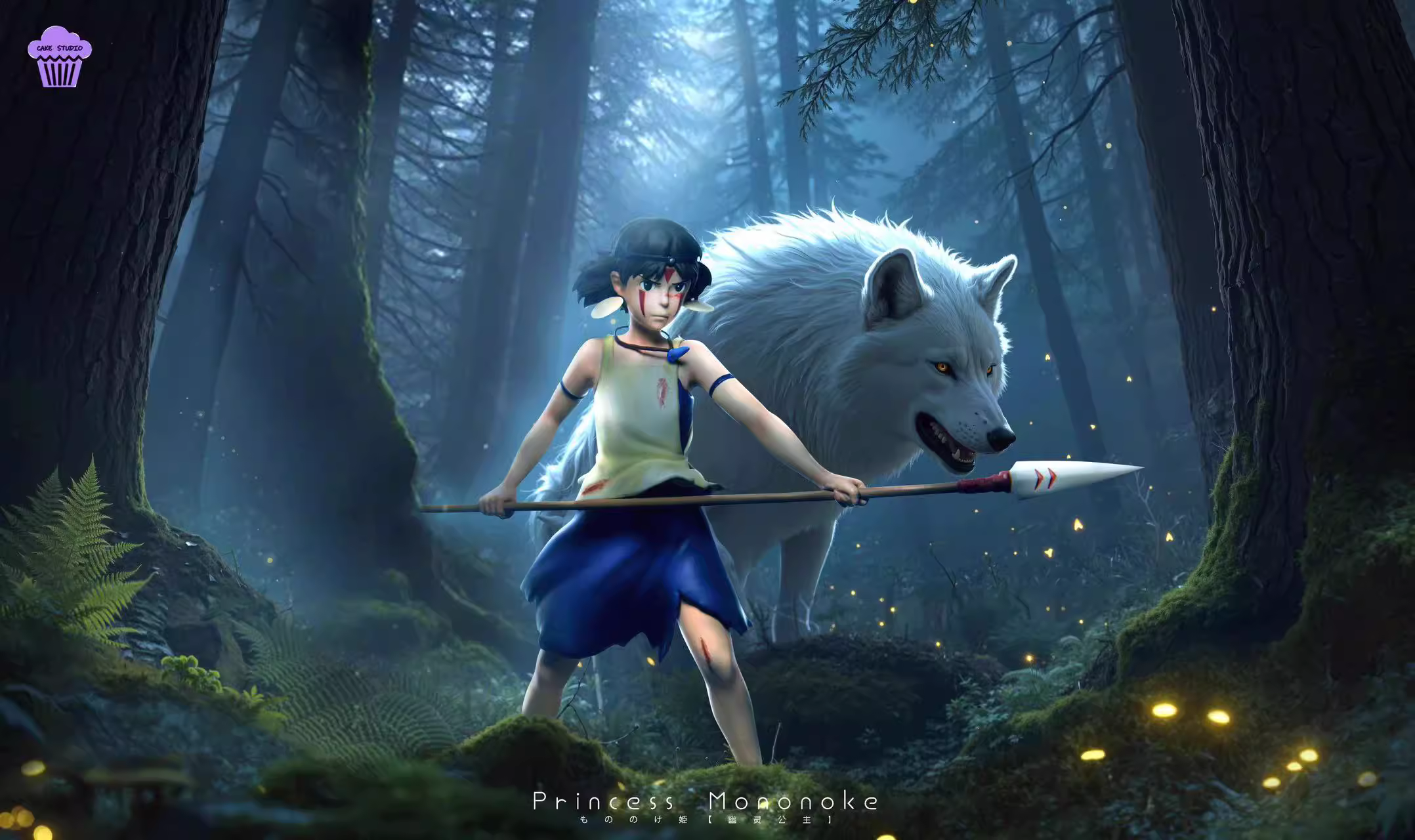 【Pre-sale】Princess Mononoke and Ashitaka-Princess Mononoke-Cake Studio