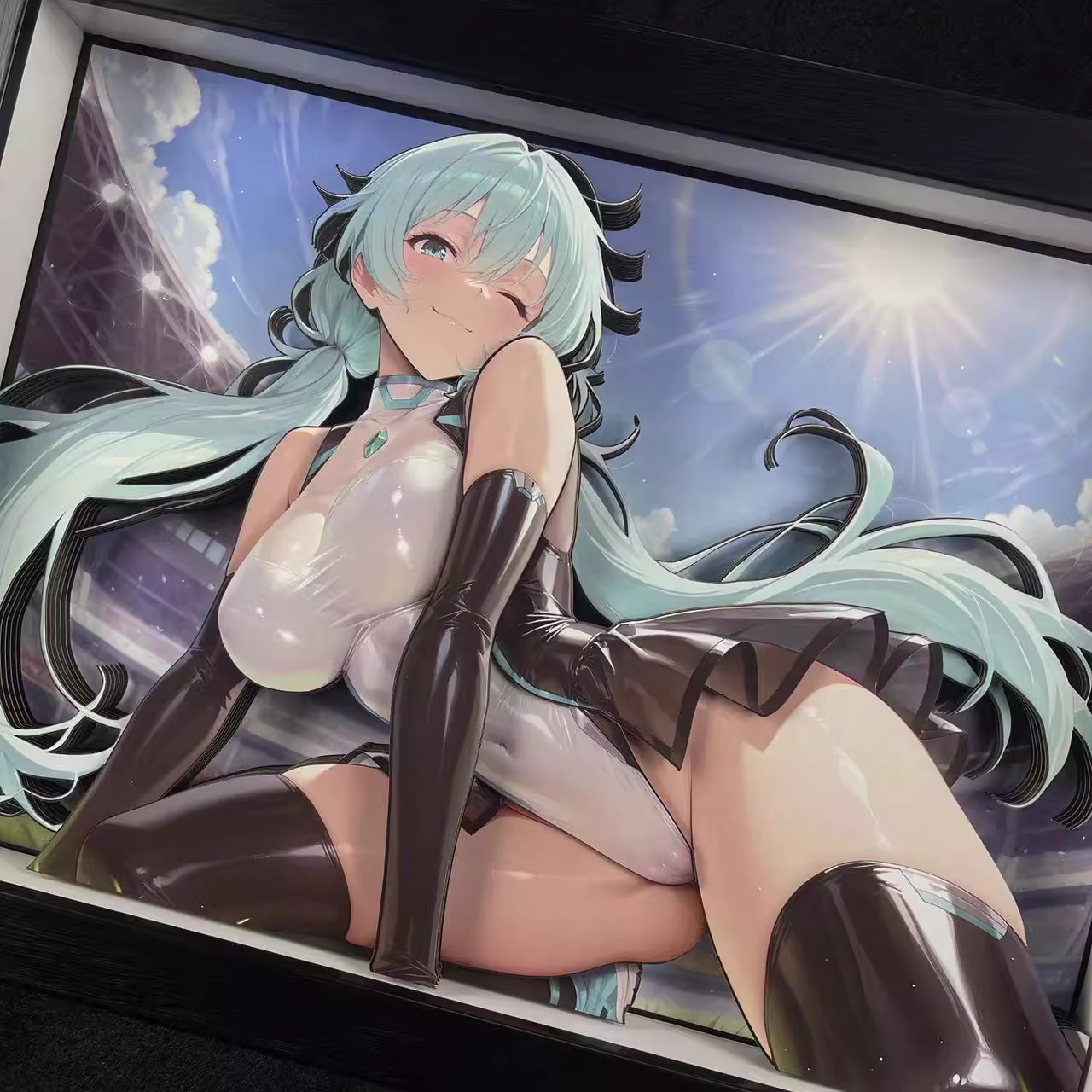 【Pre-sale】KKRD-015 Decorative Painting of Racing Hatsune Miku-Vocaloid-B&W Studio