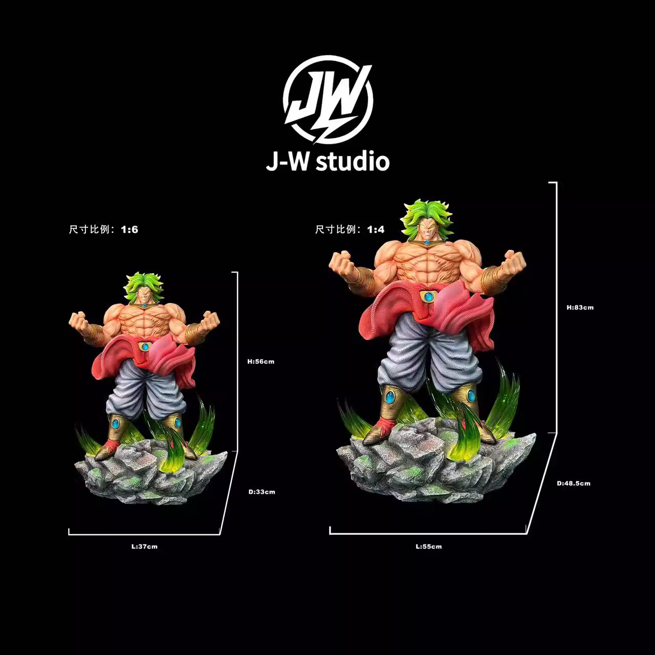 【Pre-sale】1/6 and 1/4 Scale Broly--JW Studio