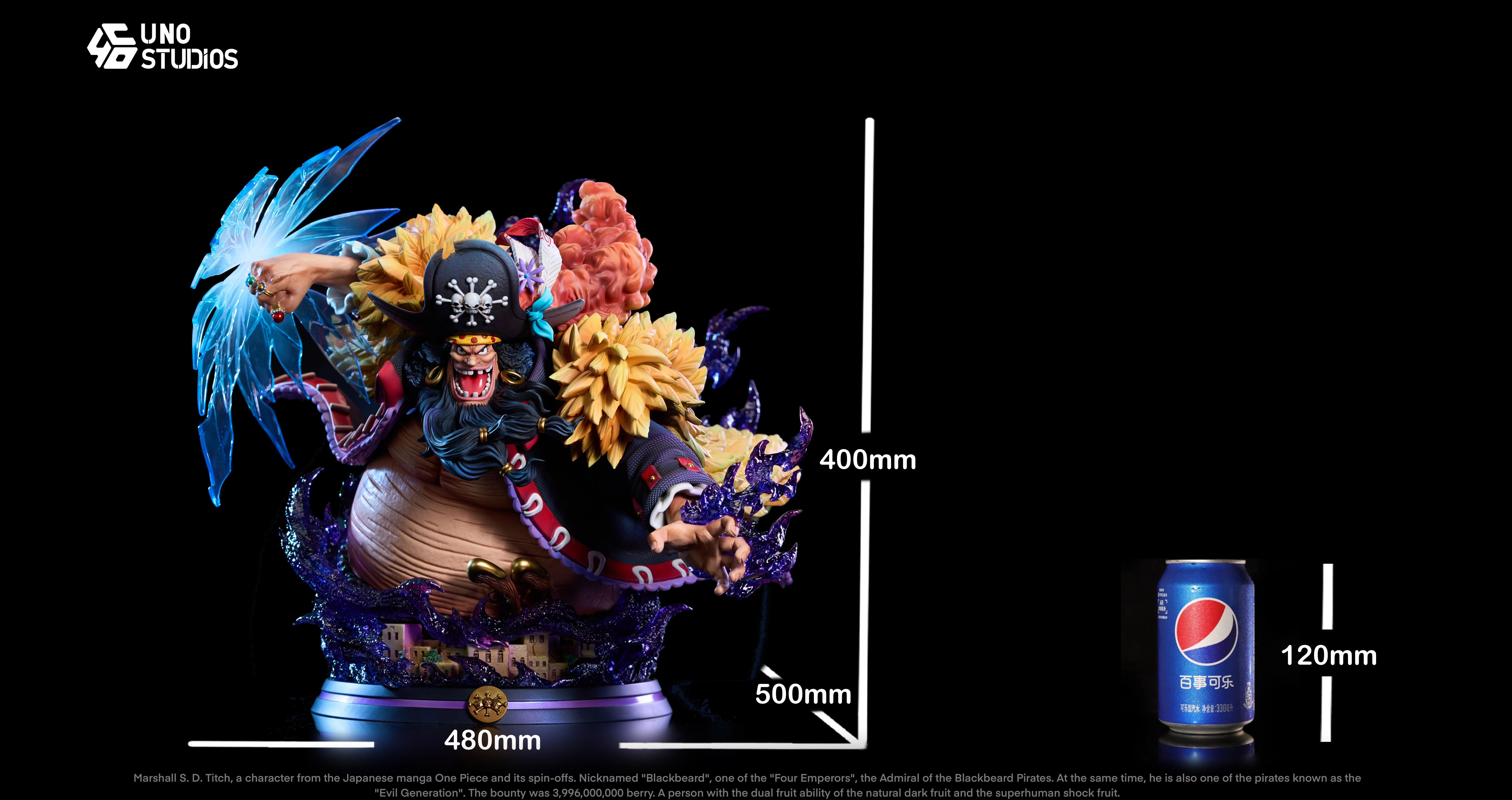 【Pre-sale】1/4 Scale Bust of Marshall·D·Teach-UNO Studio