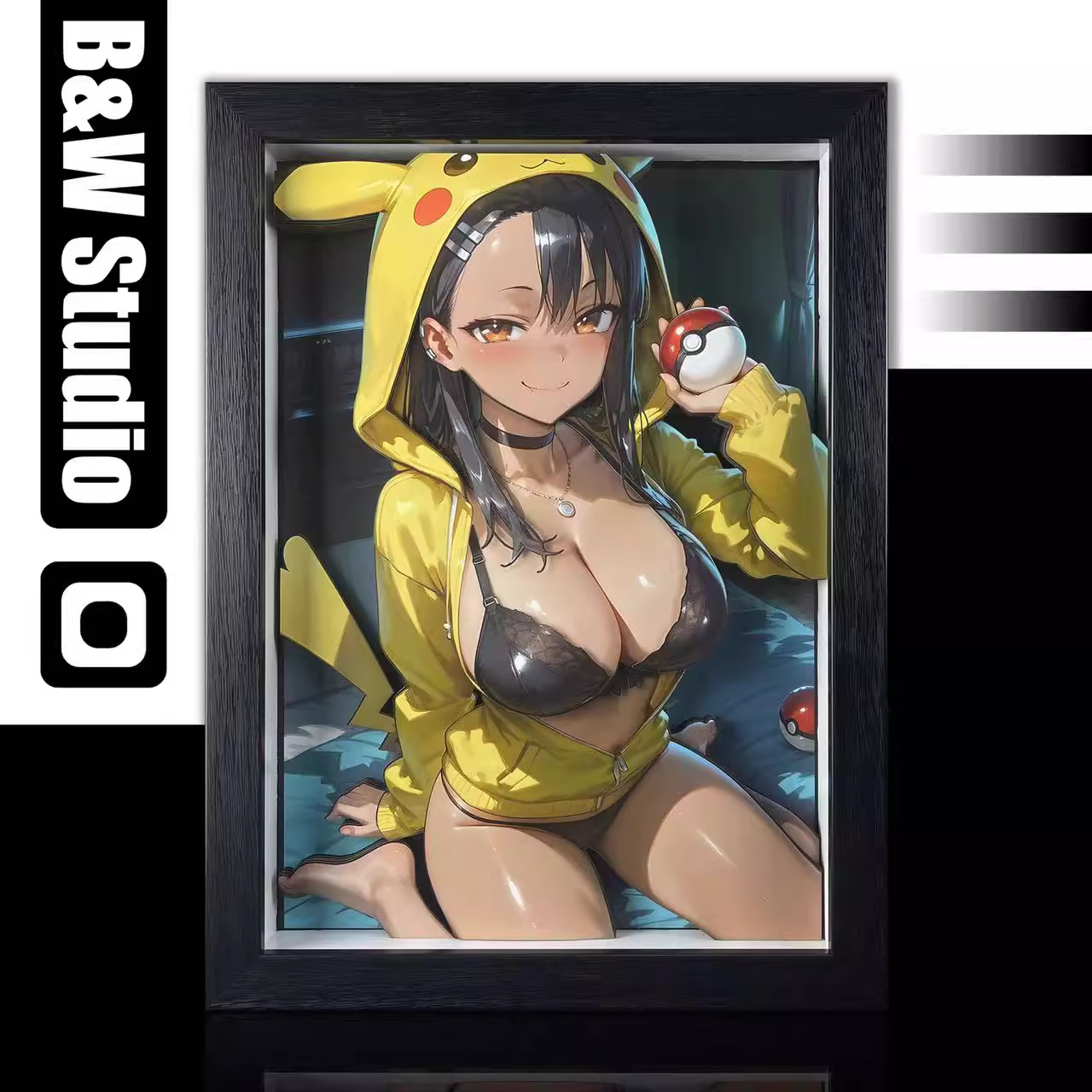 【Pre-sale】KPCG-003 and KPCGSlim-003  Decorative Painting of Pikachu Girl Series Hayase Nagatoro-B&W Studio