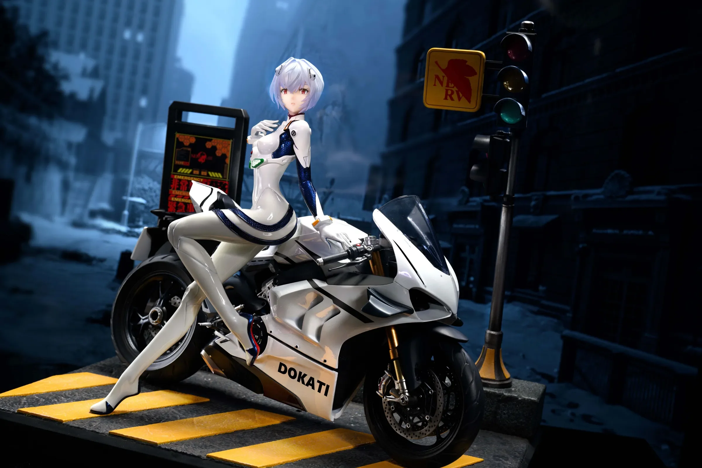 【Pre-sale】1/6 Scale Riding Motorcycle Rei Ayanami-KOL brother Studios