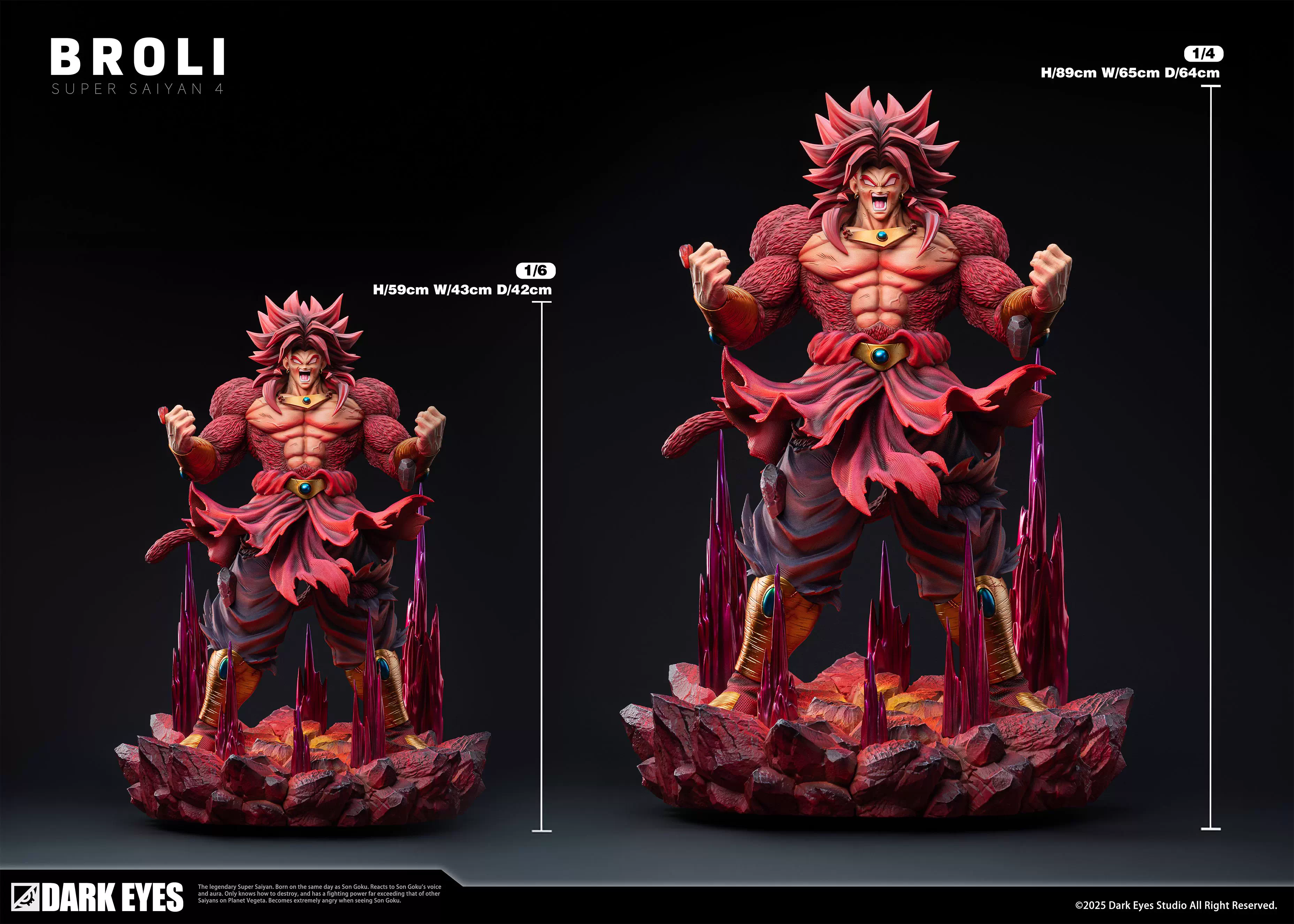 【Pre-sale】1/6 and 1/4 Scale Super Saiyan 4 Broly-HeiMou Studio
