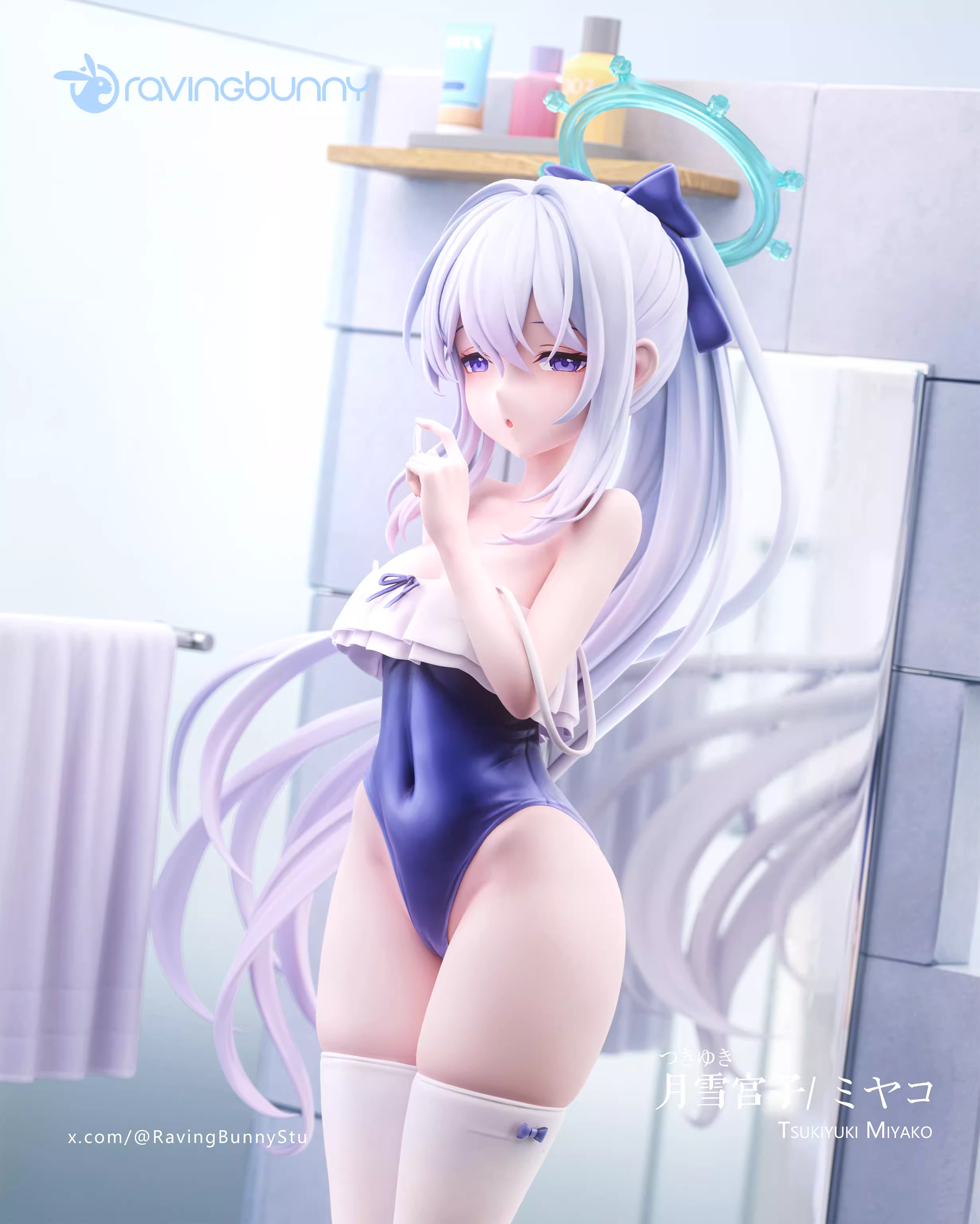 【Pre-sale】1/6 Scale Showering Tsukiyuki Miyako-RavingBunny Studio