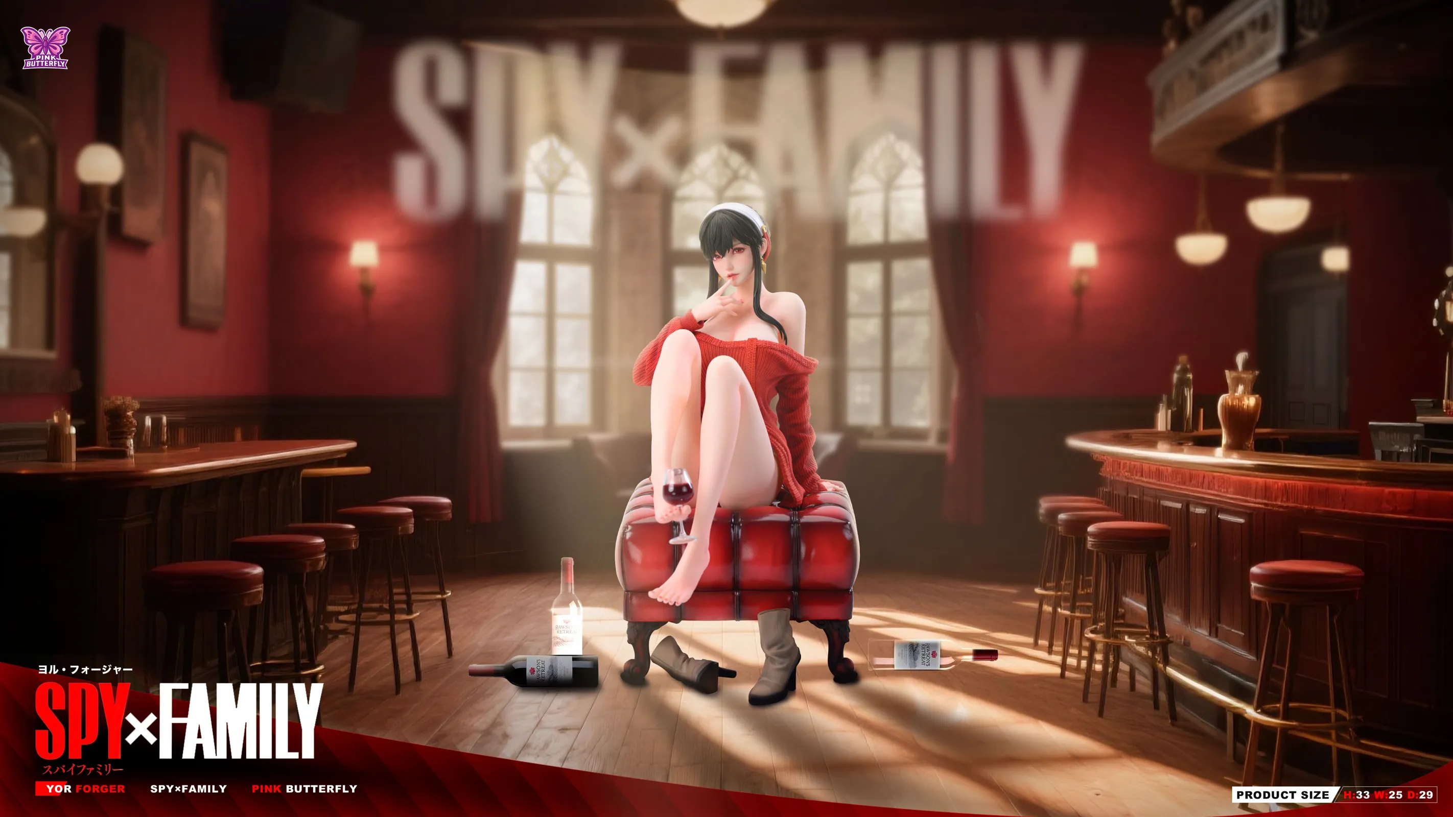 【Sold out】1/4 Scale Yor Forger-Pink Butterfly Studio