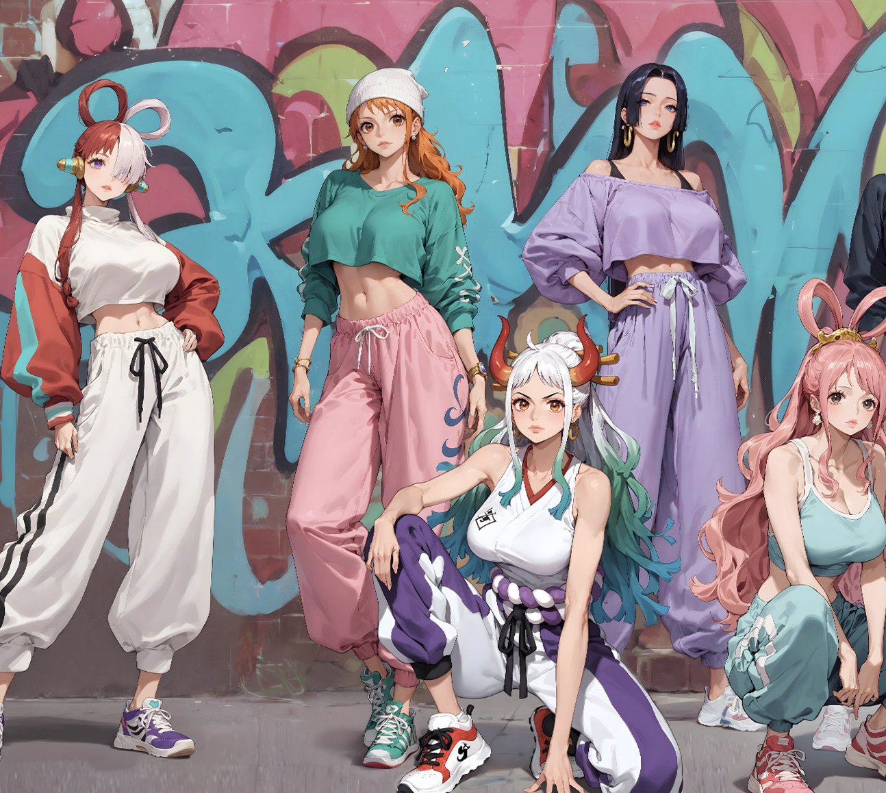 【Pre-sale】Decorative Painting of Hip Hop Girl Group-H2 Studio