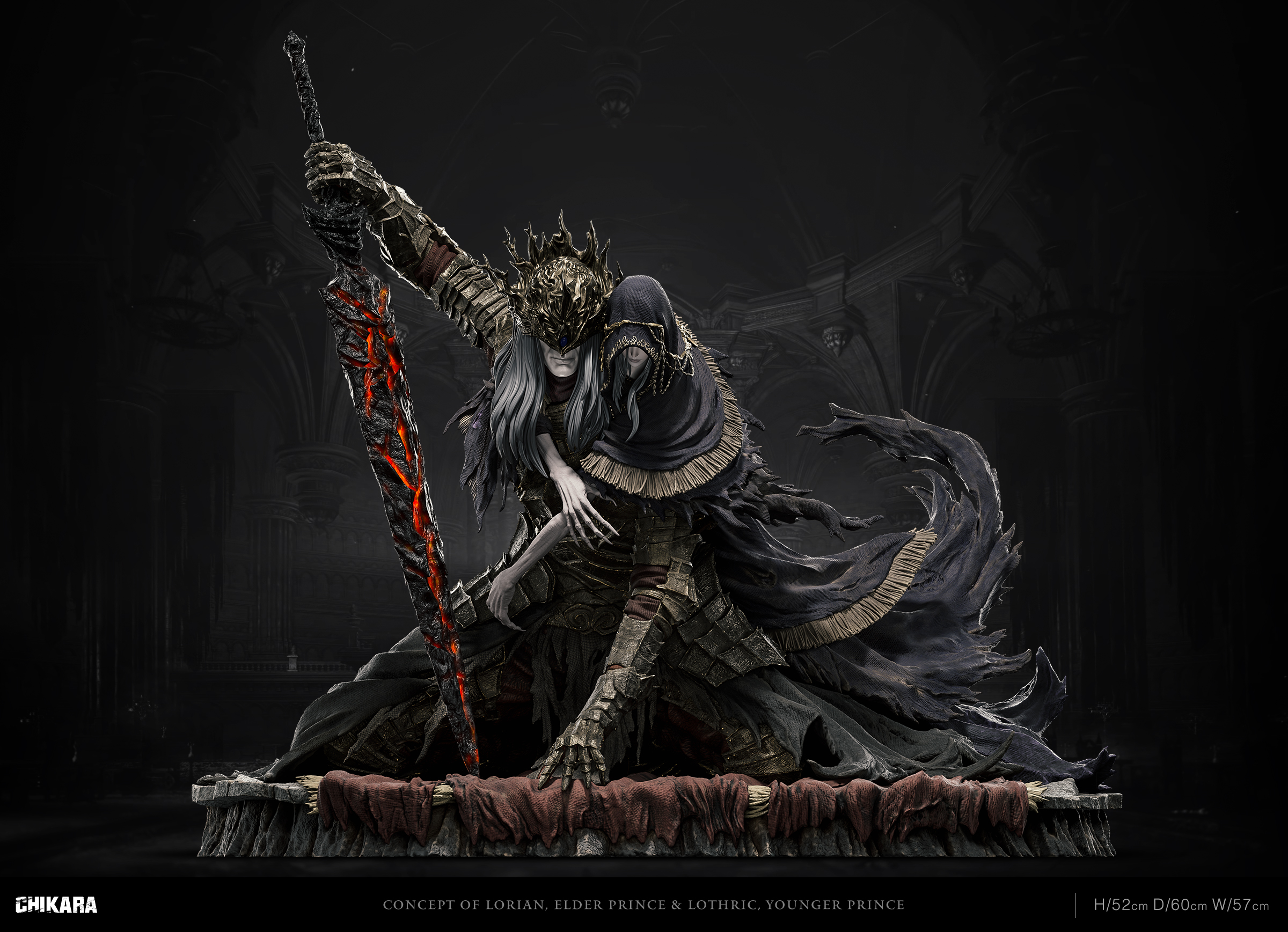 【Pre-sale】1/4 Scale Lorian, Elder Prince | Lothric, Younger Prince-Dark Souls 3-Chikara Studio