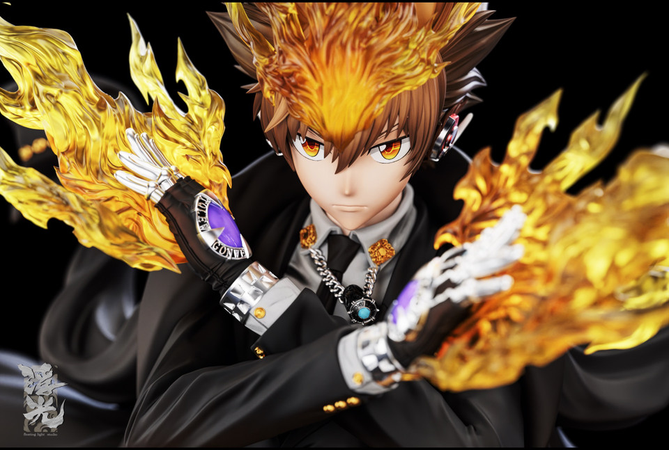 【Pre-sale】1/6 Scale Sawada Tsunayoshi with LED-Hitman Reborn!-Floating light Studio