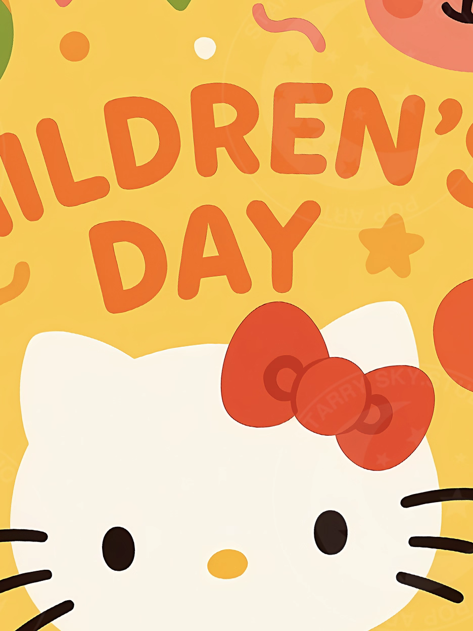 【Pre-sale】Decorative Painting of Children's Day-Hello Kitty-XingKong Studio