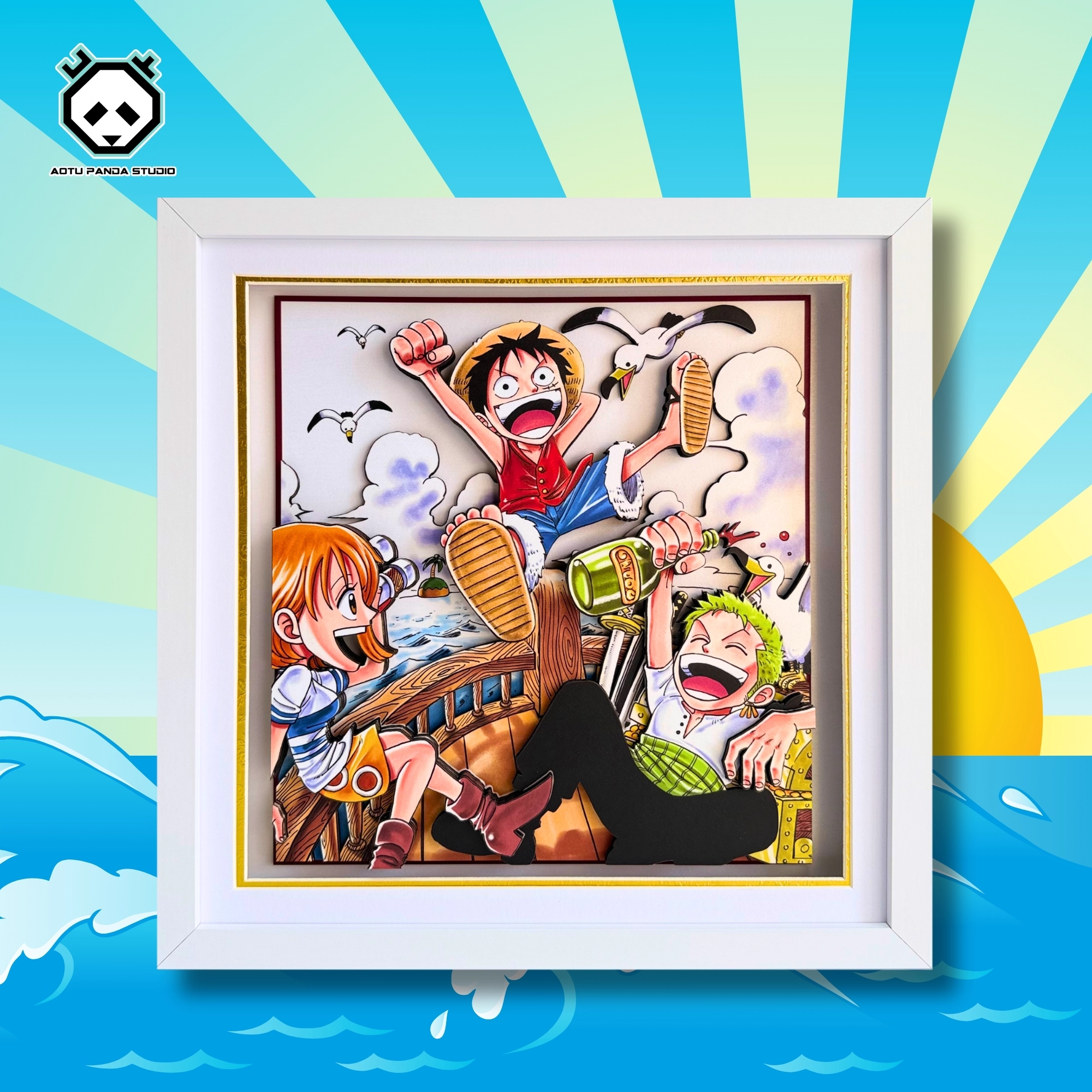 【In stock】Decorative Painting of Luffy-Aotu Panda Studio