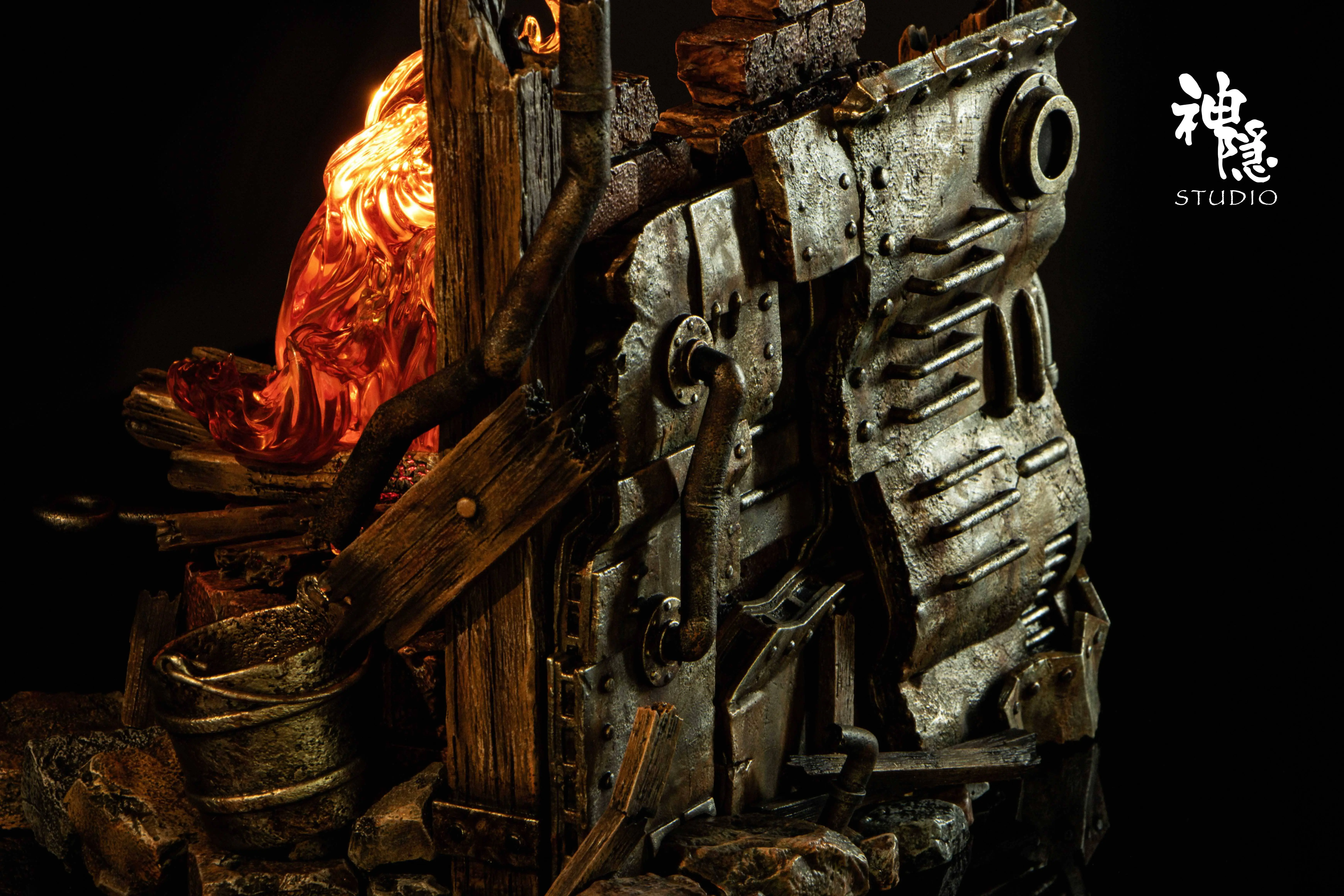 【Pre-sale】Calcifer Rebirth after the collapse with LED-Studio Ghibli-ShenYin Studio