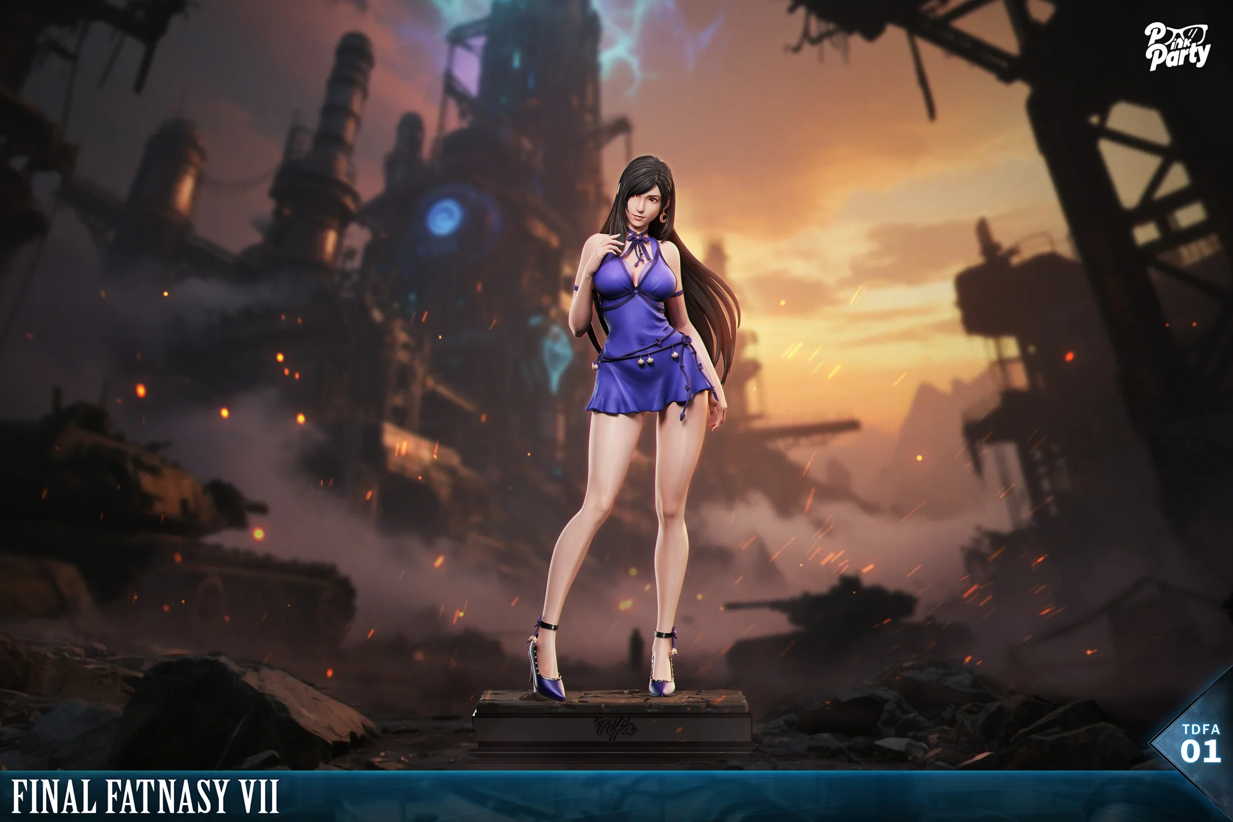 【Pre-sale】1/4 Scale Goddess Tifa Lockhart-(FF7) Final Fantasy VII-PinkParty Studio