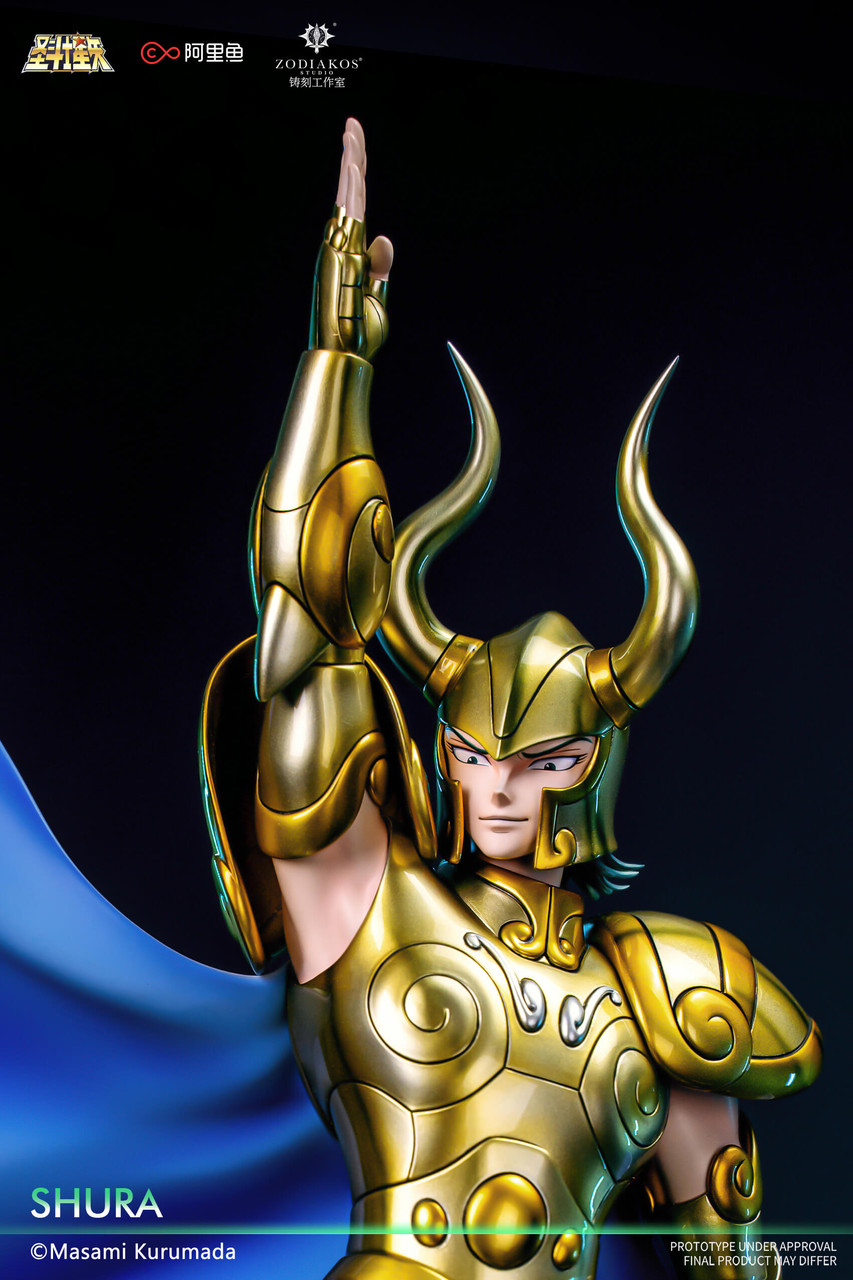【Pre-sale】1/6 Scale Gold Saint-Shura Licensed with LED-Saint Seiya-Zodiakos Studio