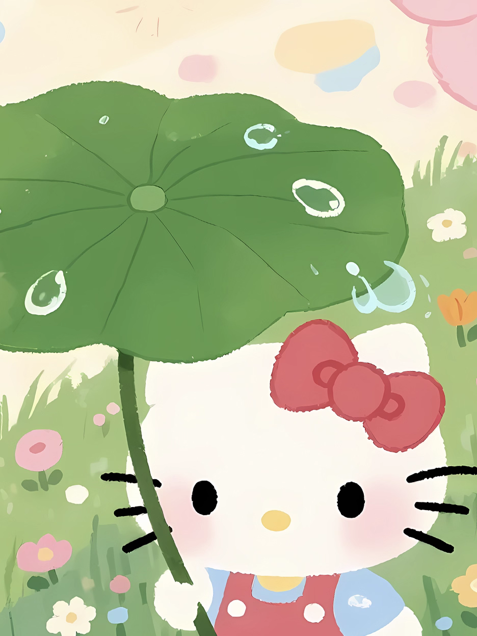 【Pre-sale】Decorative Painting of Kitty and Cow Cat-Hello Kitty-XingKong Studio