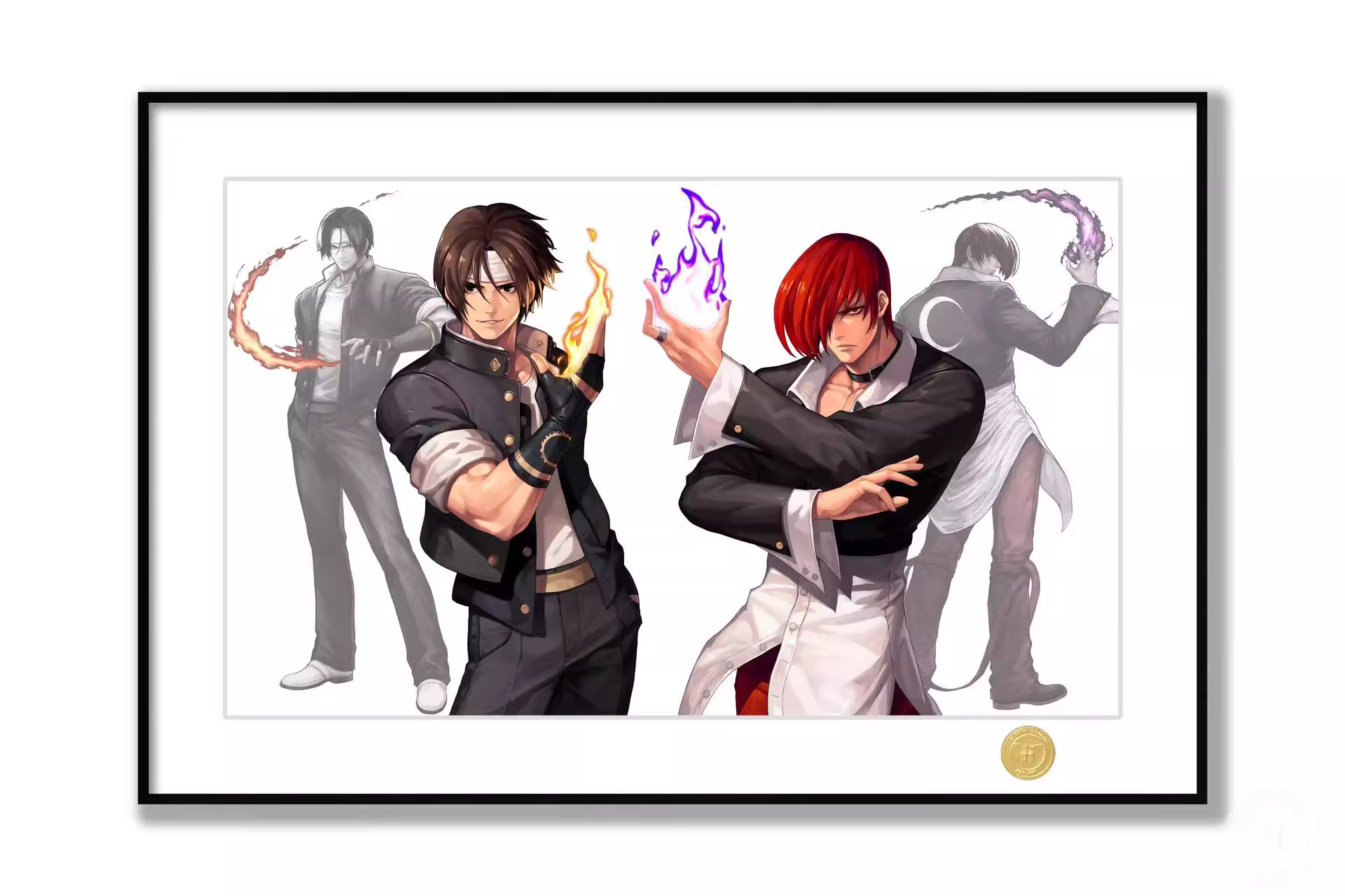 【Pre-sale】Decorative Painting of Kyo Kusanagi and Iori Yagami-King of Fighters-H2 Studio