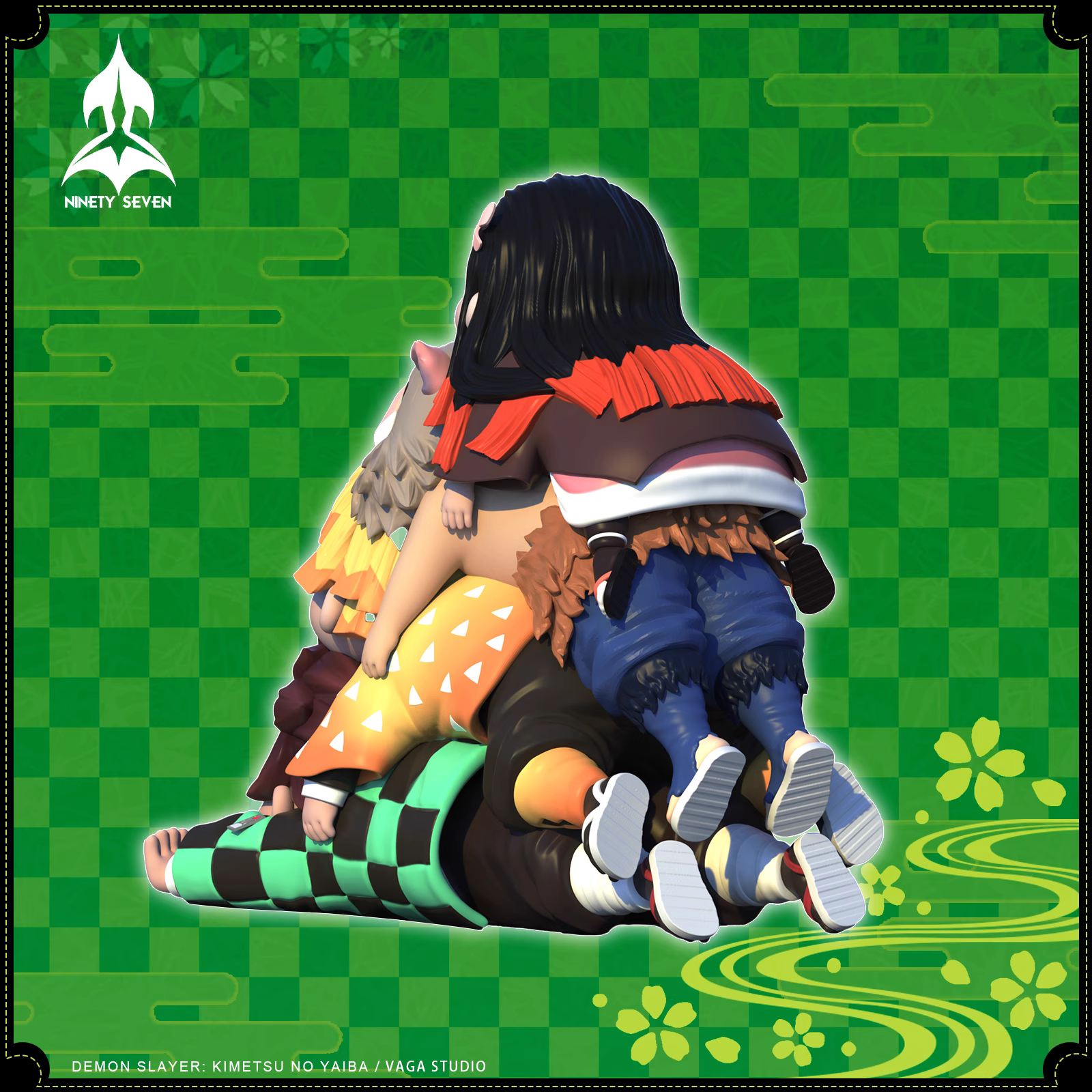 【Pre-sale】Kamado Tanjirou, Kamado Nezuko, Agatsuma Zenitsu and Hashibira Inosuke-NINETY SEVEN Studio