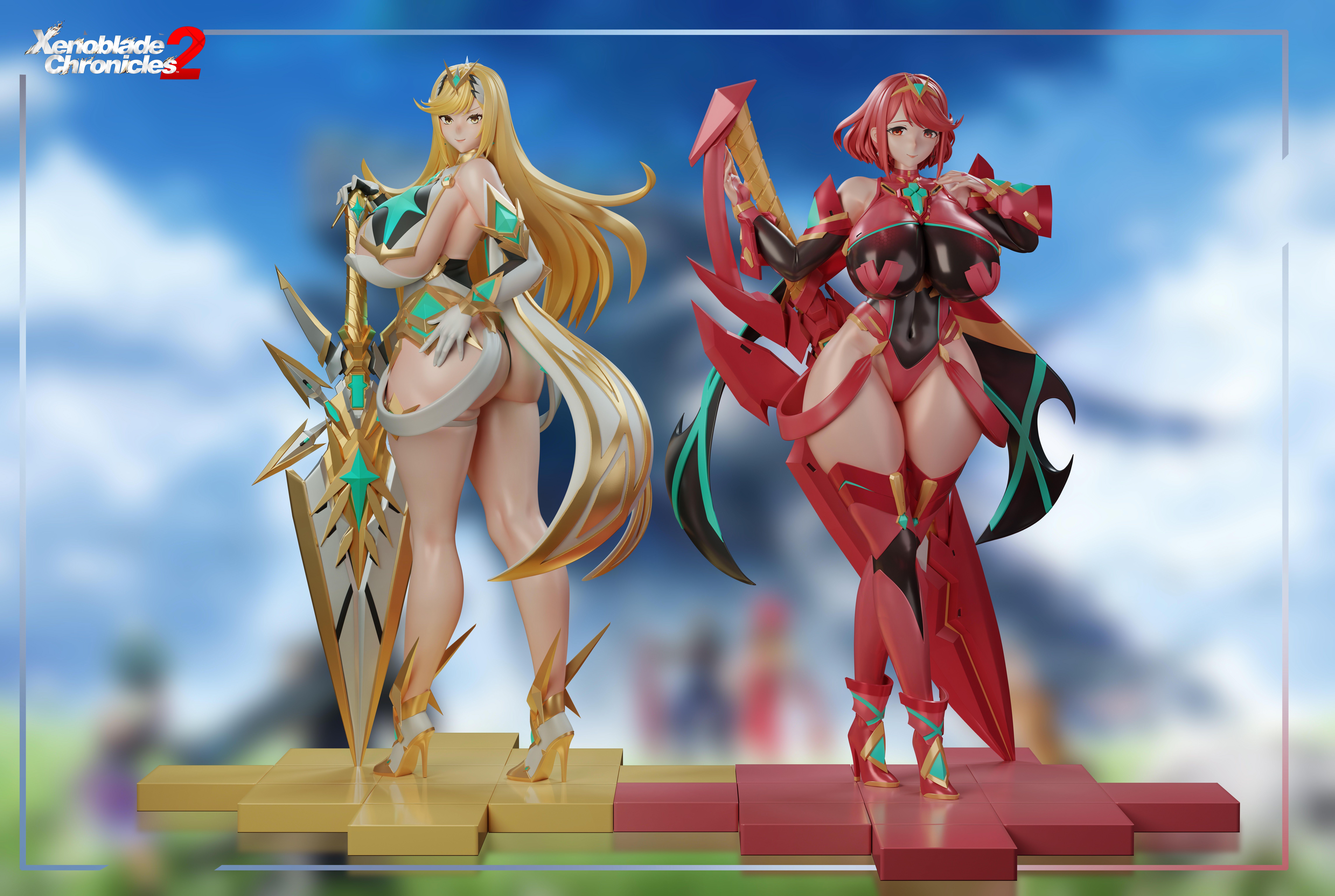 【Pre-sale】1/6 Scale Mythra and Pyra-Xenoblade Chronicles 2-BGA Studio