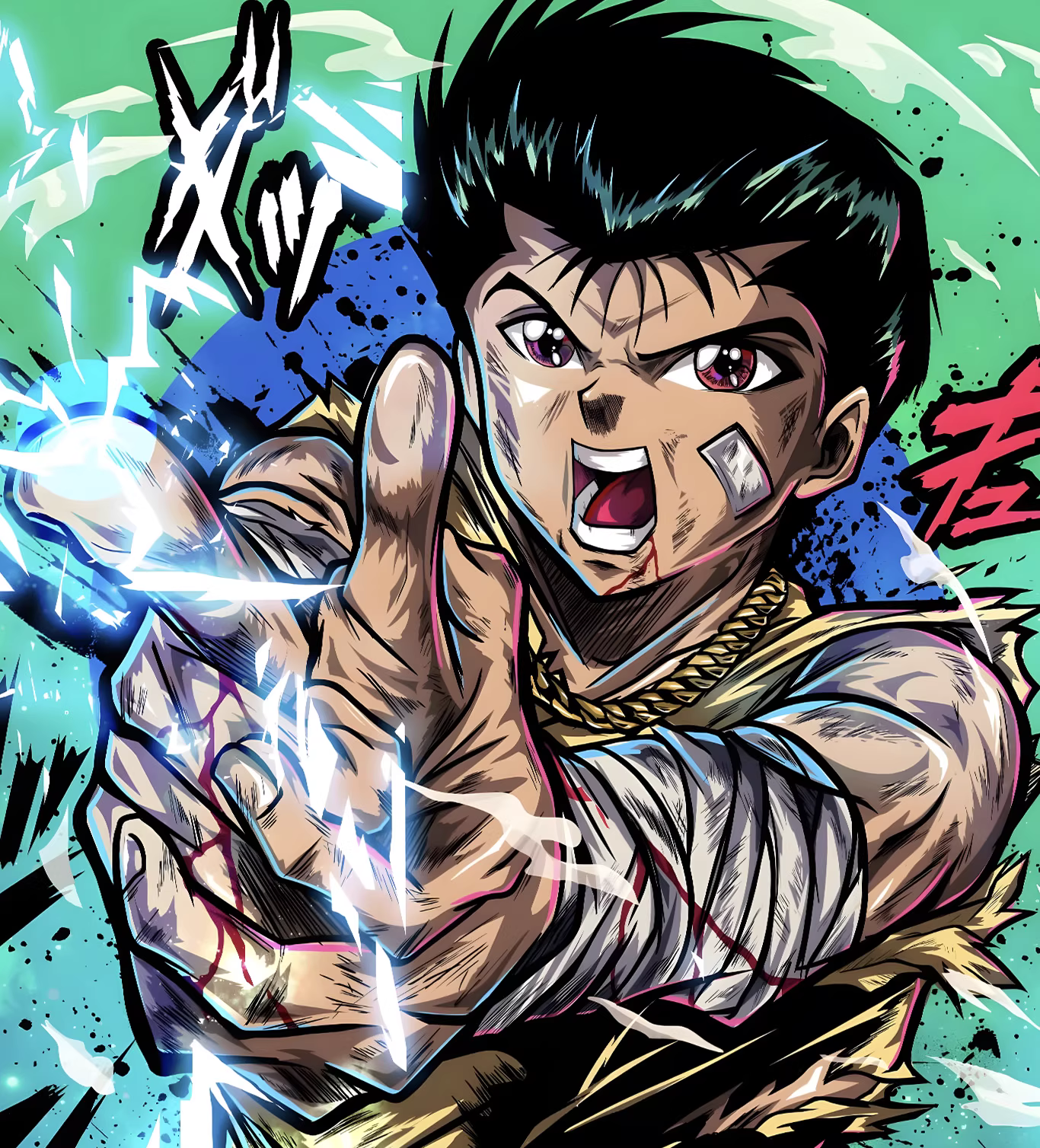 【Pre-sale】Decorative Painting of Yuusuke Urameshi-YuYu Hakusho-H2 Studio