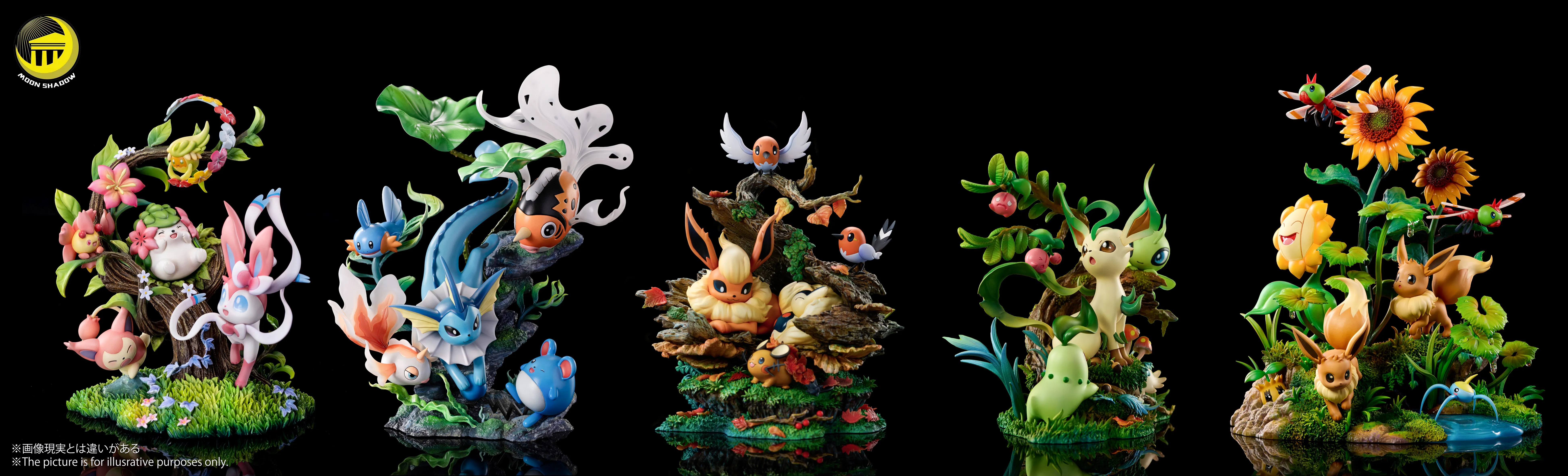 【Pre-sale】Pikachu and Eevee Natural scene-Pokemon-Moon Shadow Studio