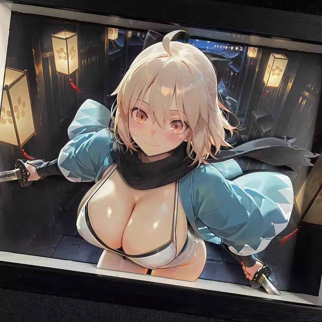 【Pre-sale】Decorative Painting of Okita Souji (Alter)-Fate/Grand Order-Black and White Studio
