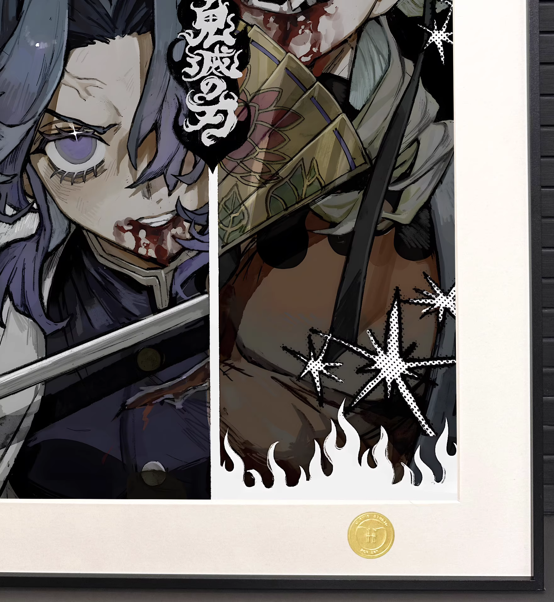 【Pre-sale】Decorative Painting of Kochou Shinobu vs Douma-H2 Studio