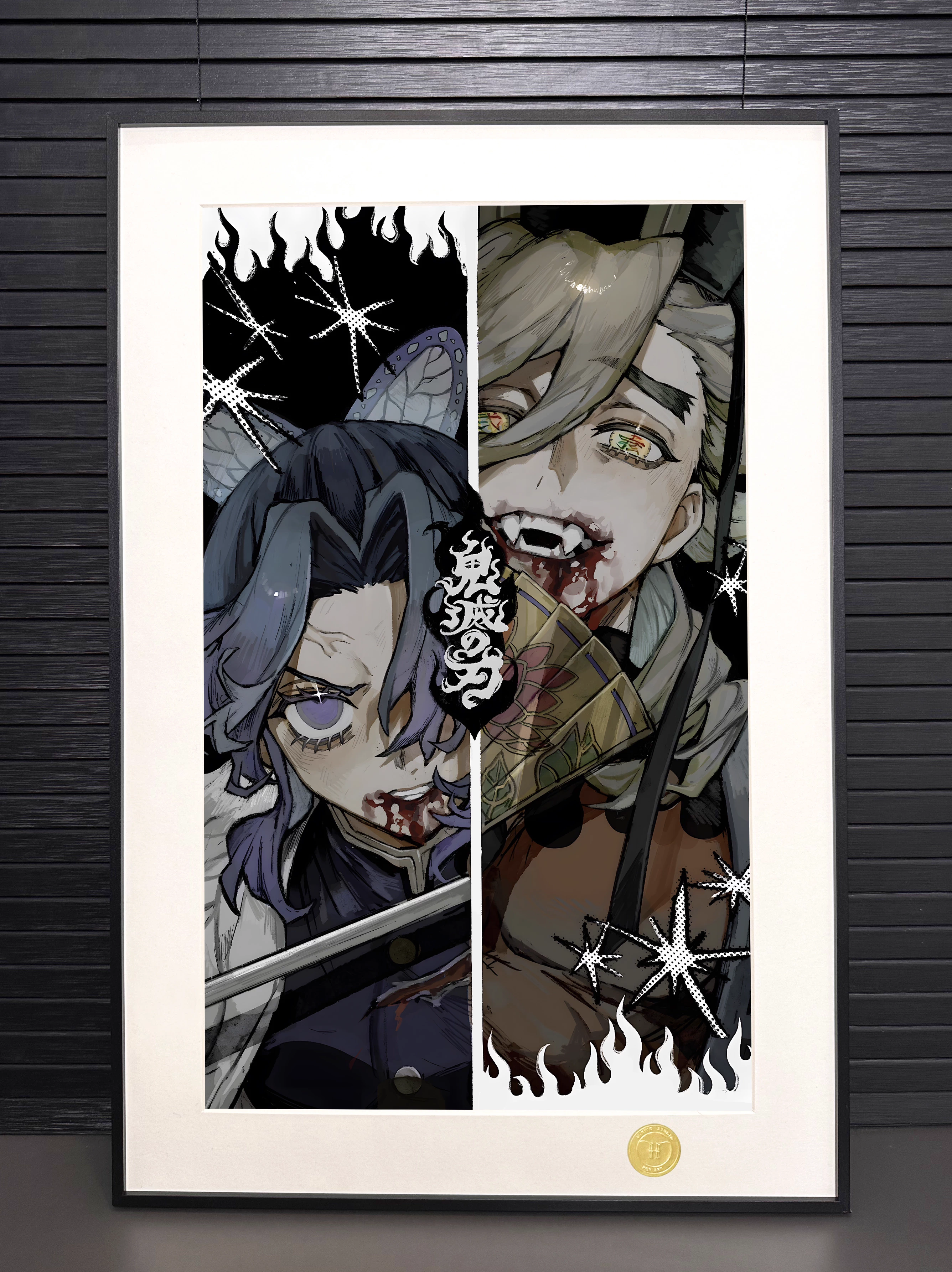 【Pre-sale】Decorative Painting of Kochou Shinobu vs Douma-H2 Studio