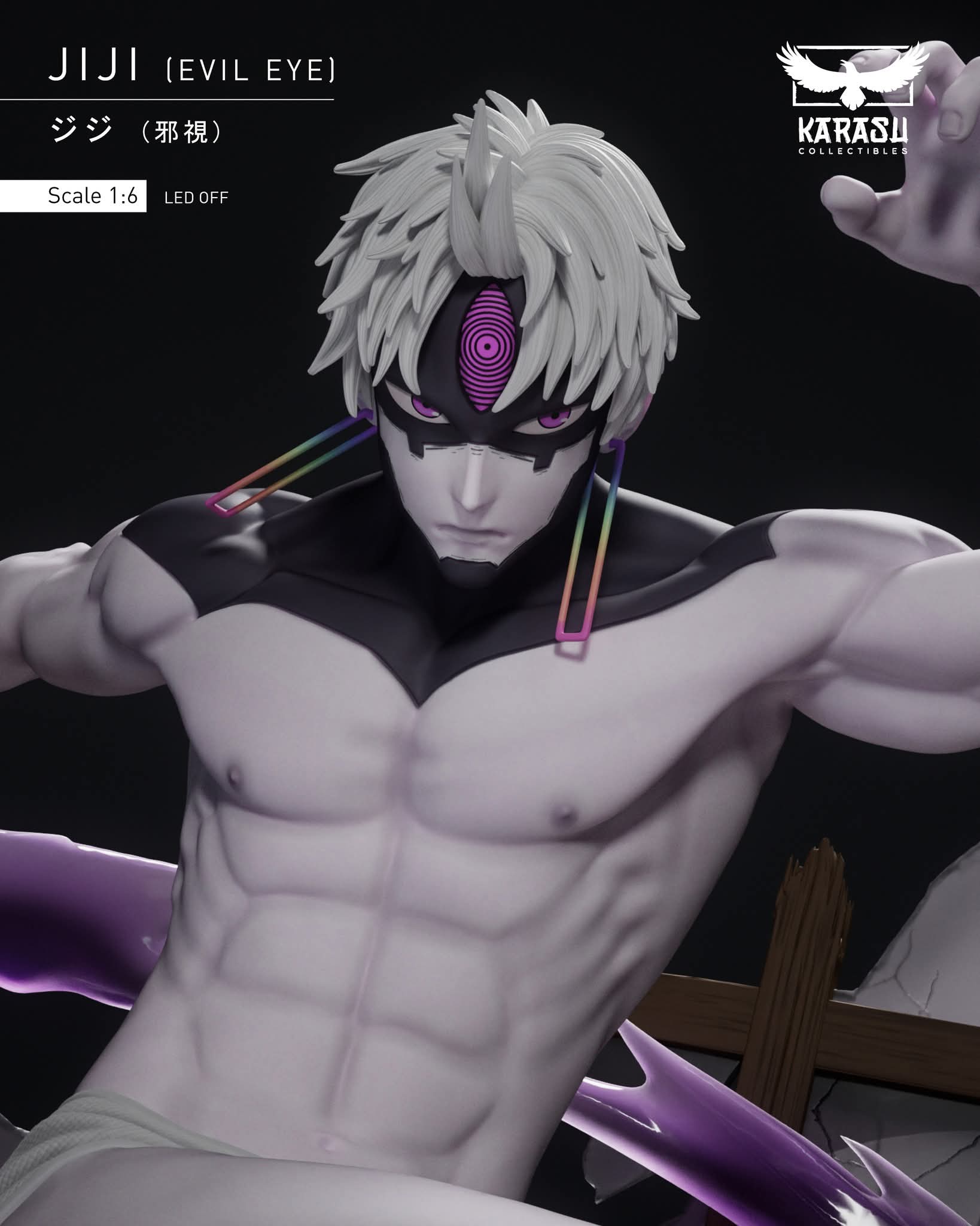 【Pre-sale】JiJi Evil eye with LED-Karasu Collectibles Studio