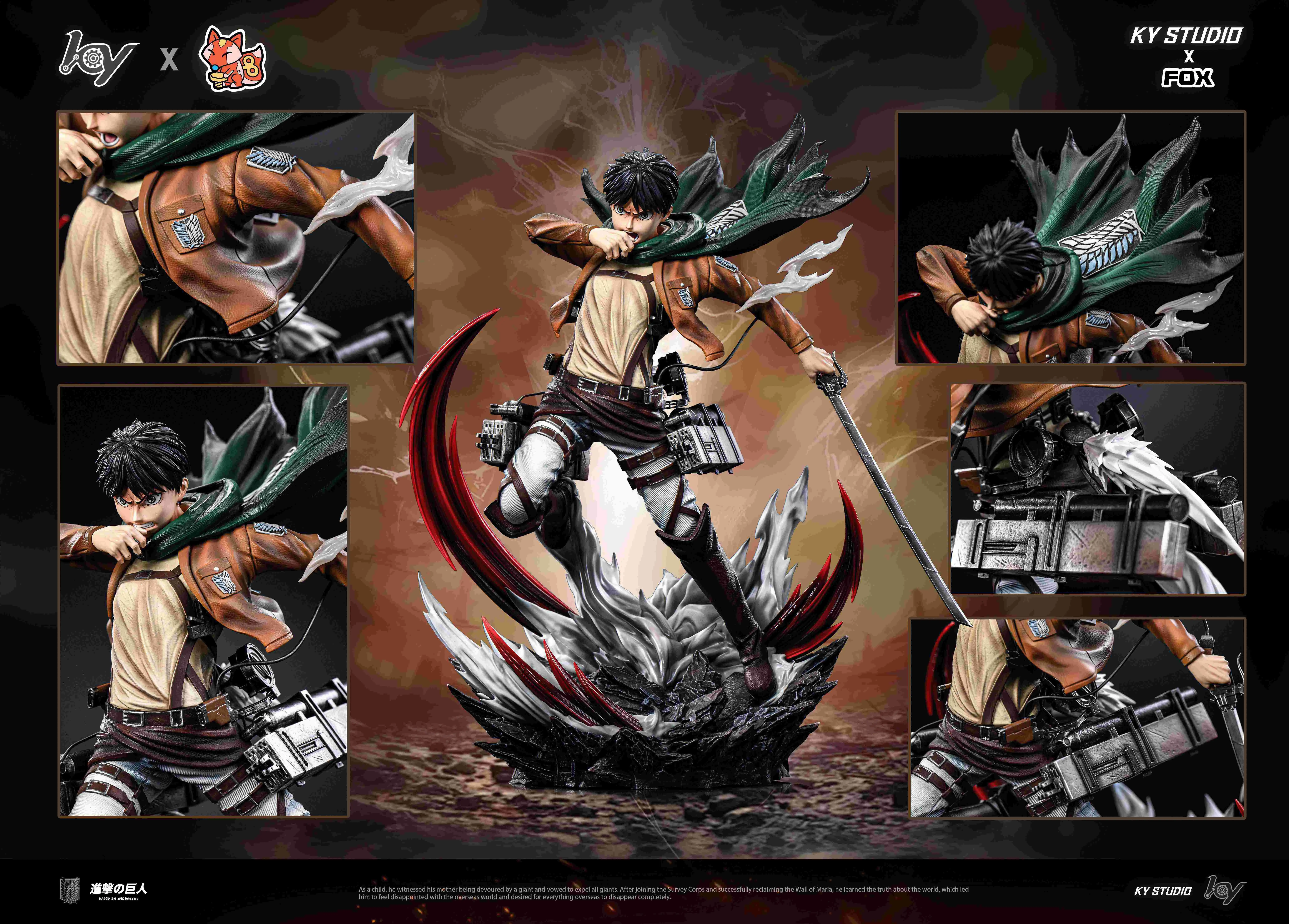 【Pre-sale】1/6 Scale 001 Eren-Attack on Titan-ky X fox Studios