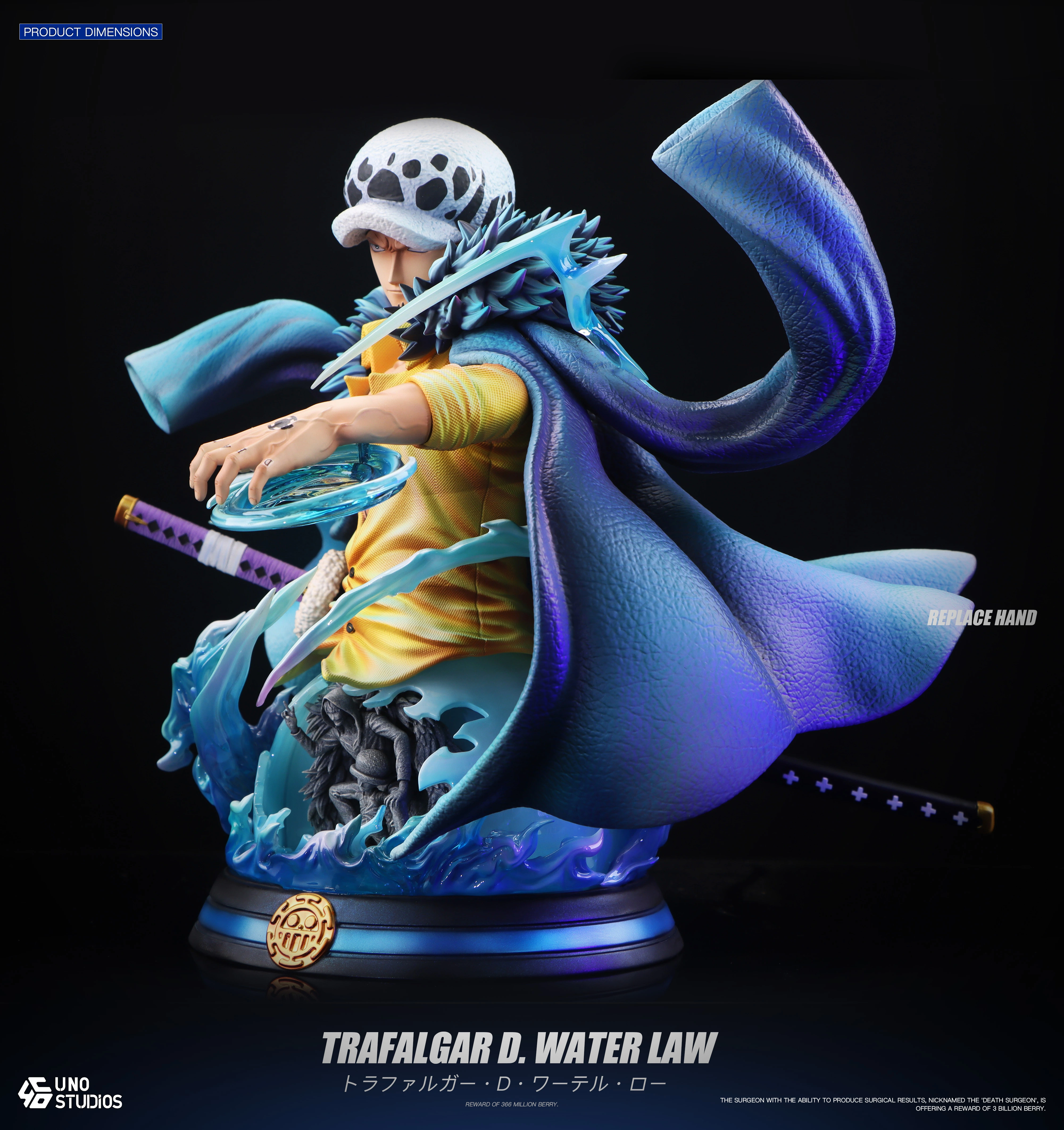 【Pre-sale】1/4 Scale Bust of Trafalgar D. Water Law-UNO Studio