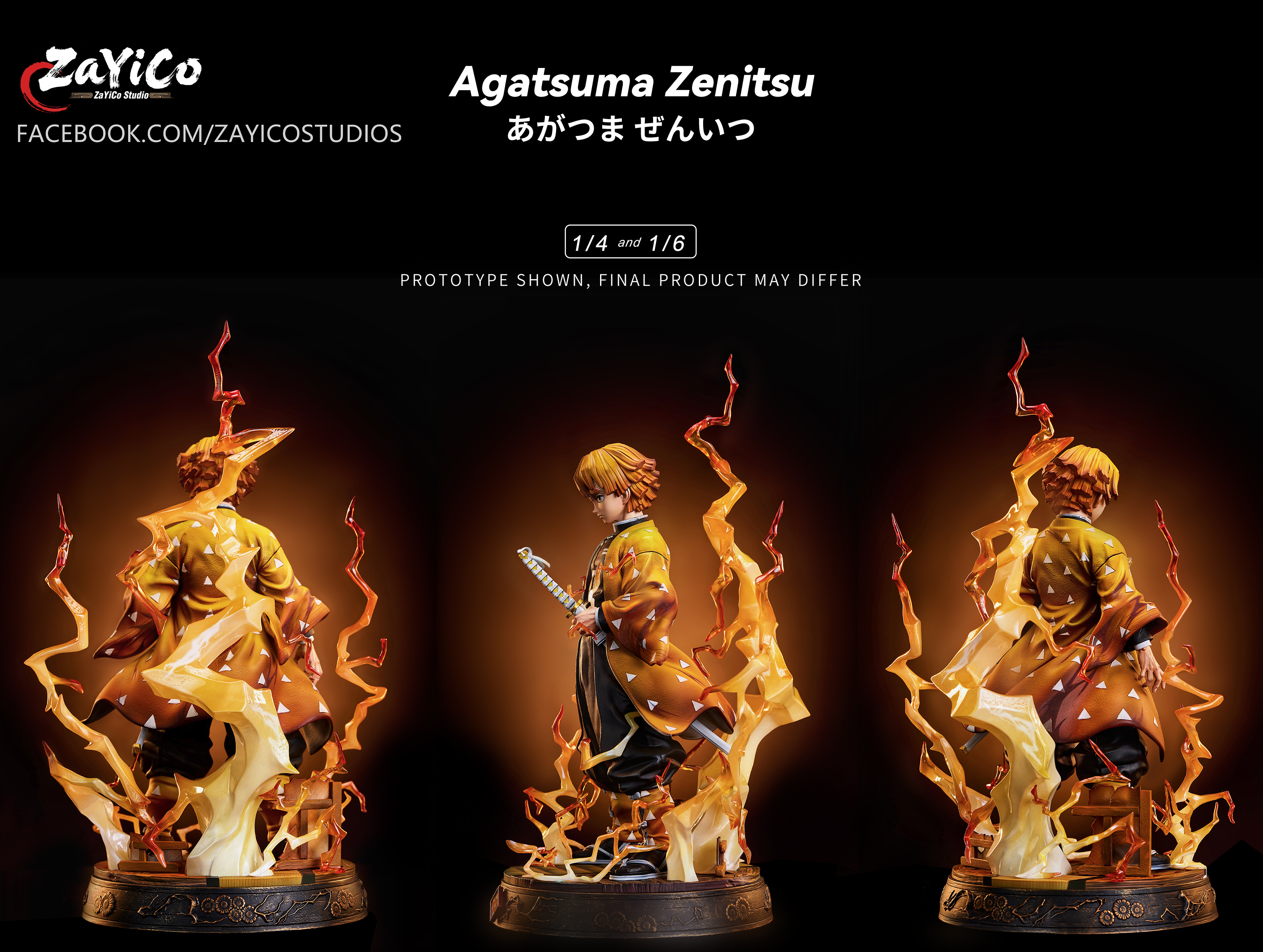 【Pre-sale】1/6 and 1/4 Scale Agatsuma Zenitsu-Zayico Studio