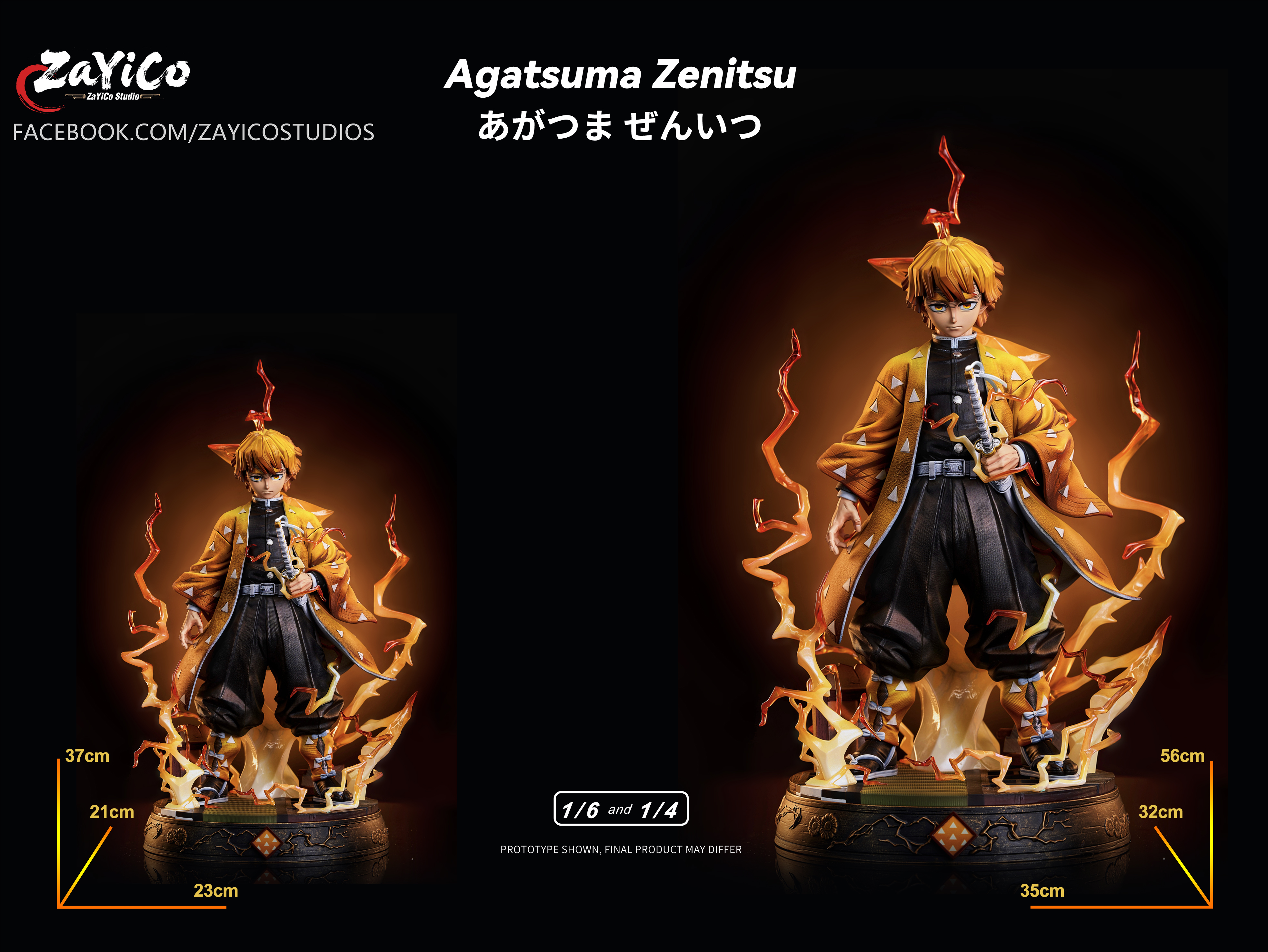 【Pre-sale】1/6 and 1/4 Scale Agatsuma Zenitsu-Zayico Studio
