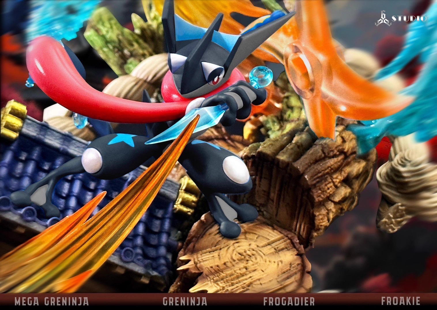 【Pre-sale】Mega Greninja with LED-666 Studio