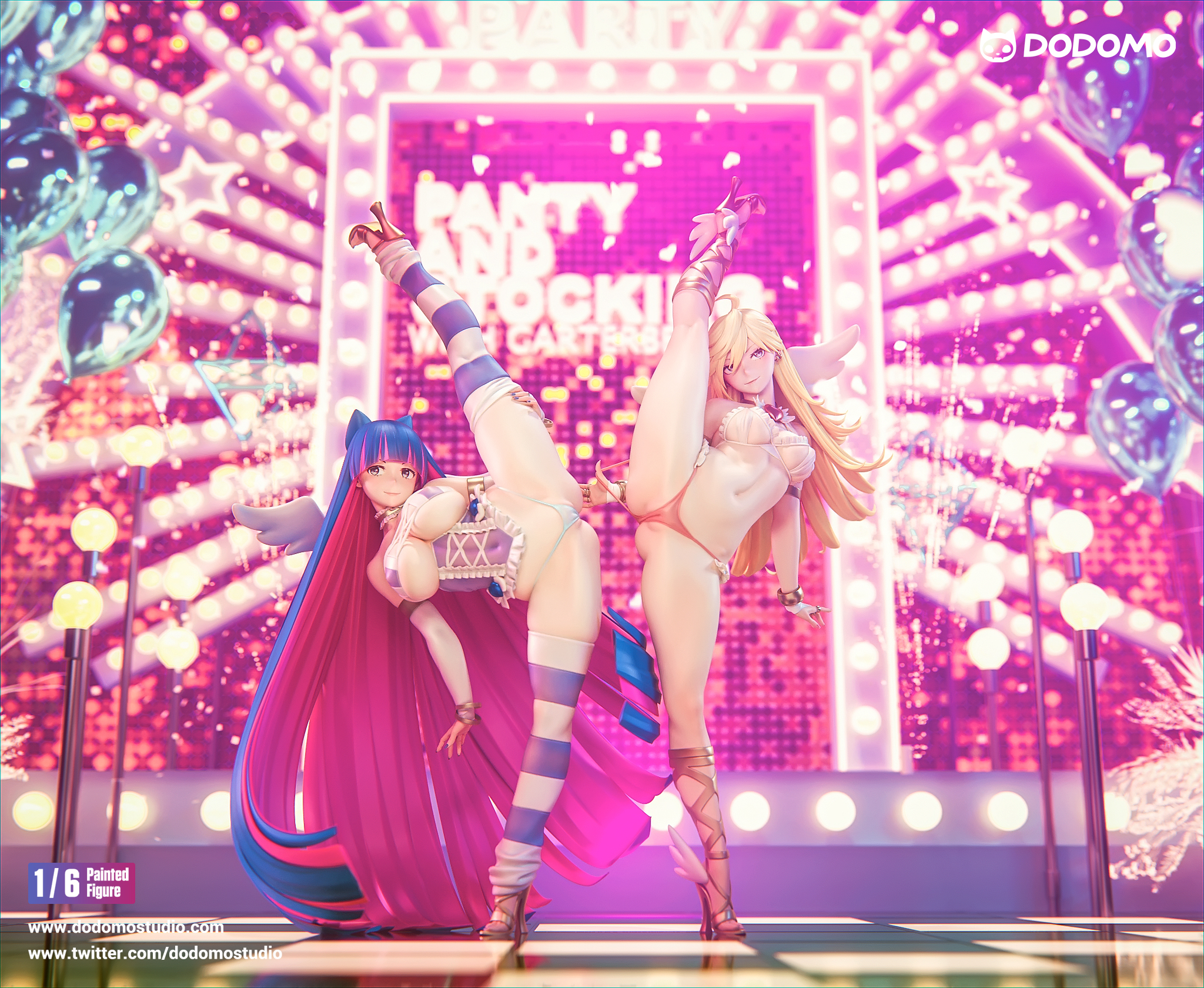 【Pre-sale】1/6 Scale Panty and Stocking-Dodomo Studio