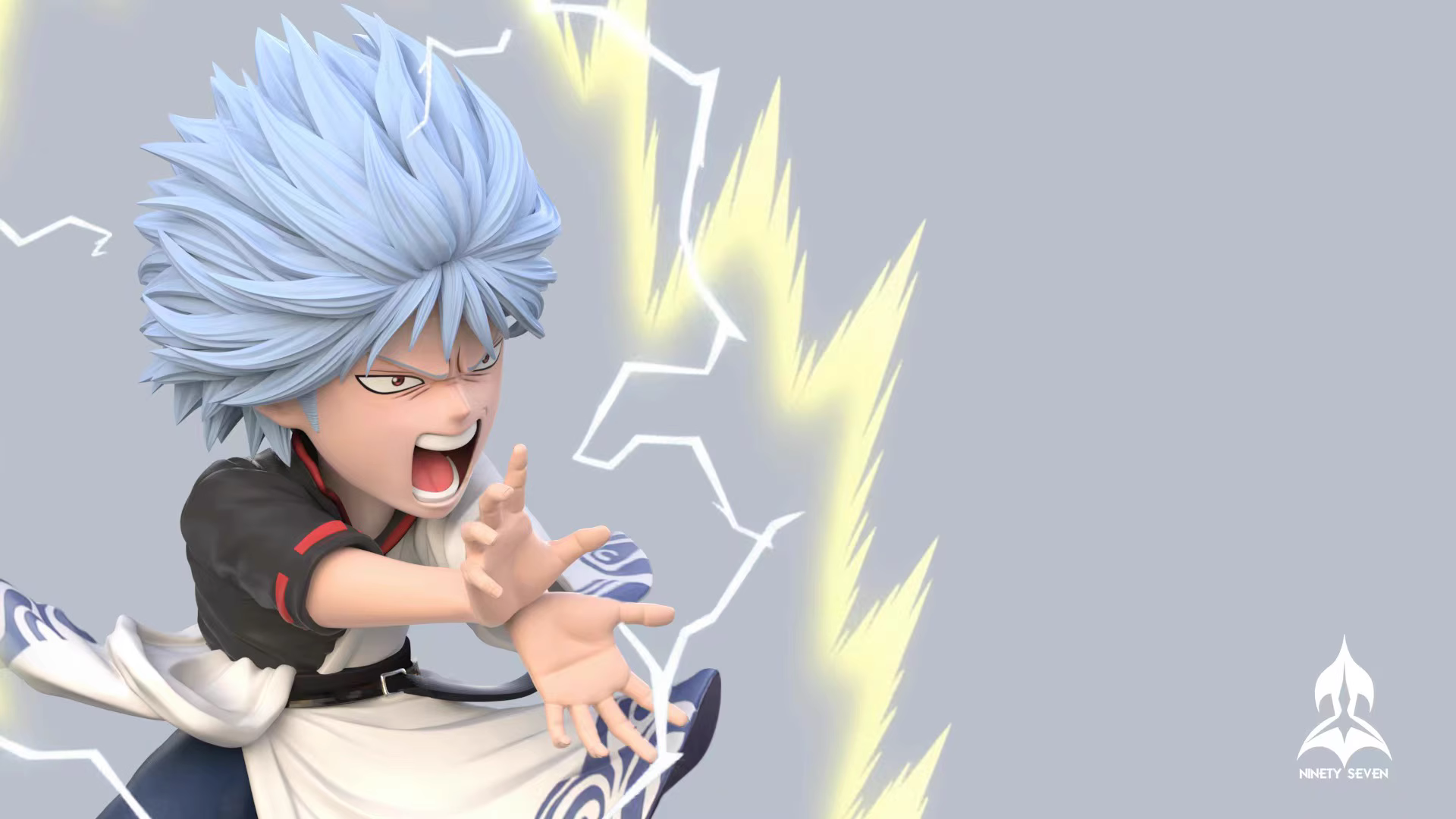 【Pre-sale】Q Version Sakata Gintoki, Shimura Shinpachi and Kagura-NINETY SEVEN Studio