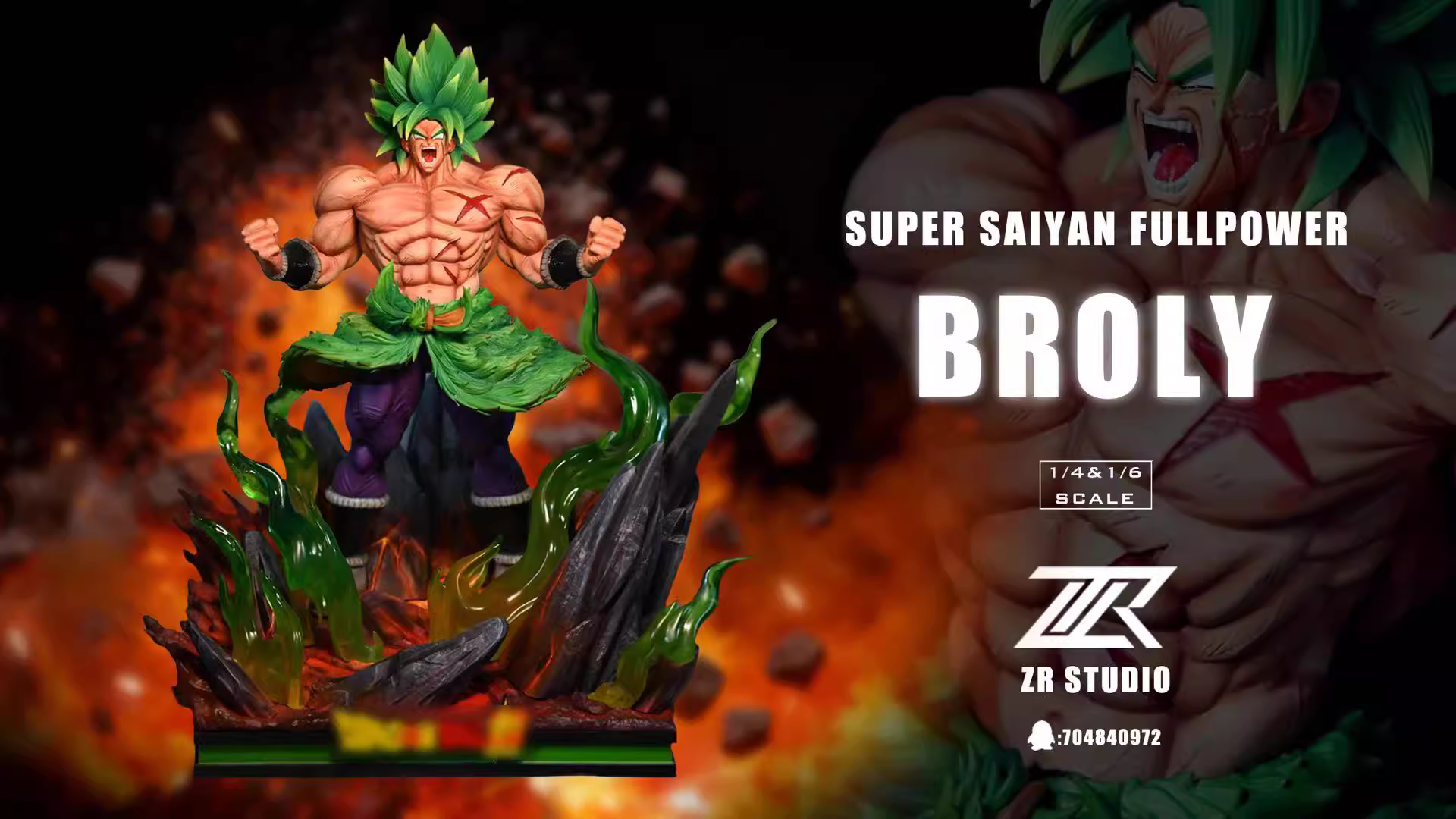 【Pre-sale】1/6 and 1/4 Scale Broly-ZR Studio