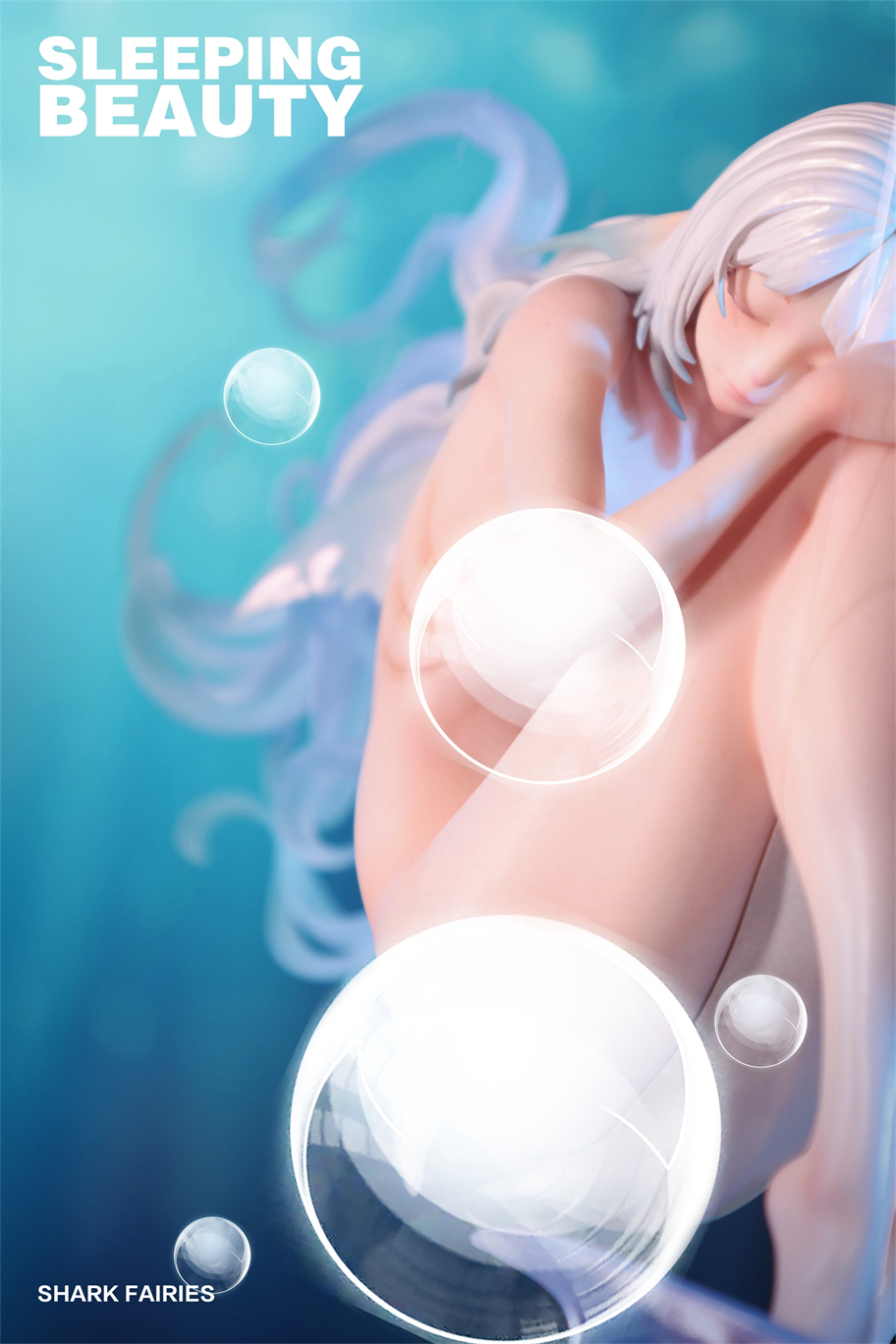 【Pre-sale】Sleeping Beauty-Shark Fairies-Black Fin and Silver Fin-WeArtDoing Studio