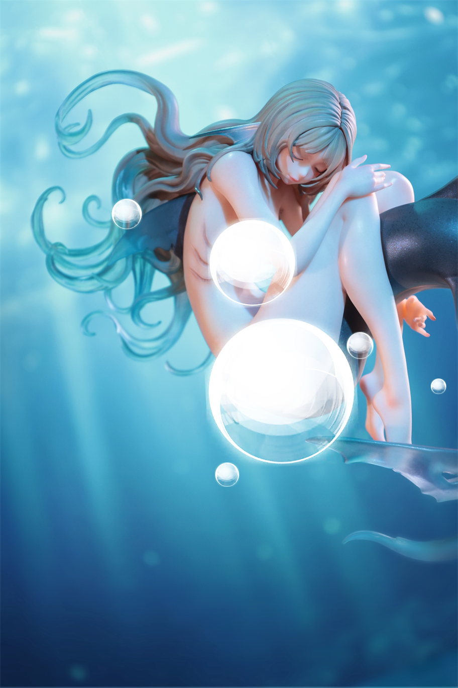 【Pre-sale】Sleeping Beauty-Shark Fairies-Black Fin and Silver Fin-WeArtDoing Studio