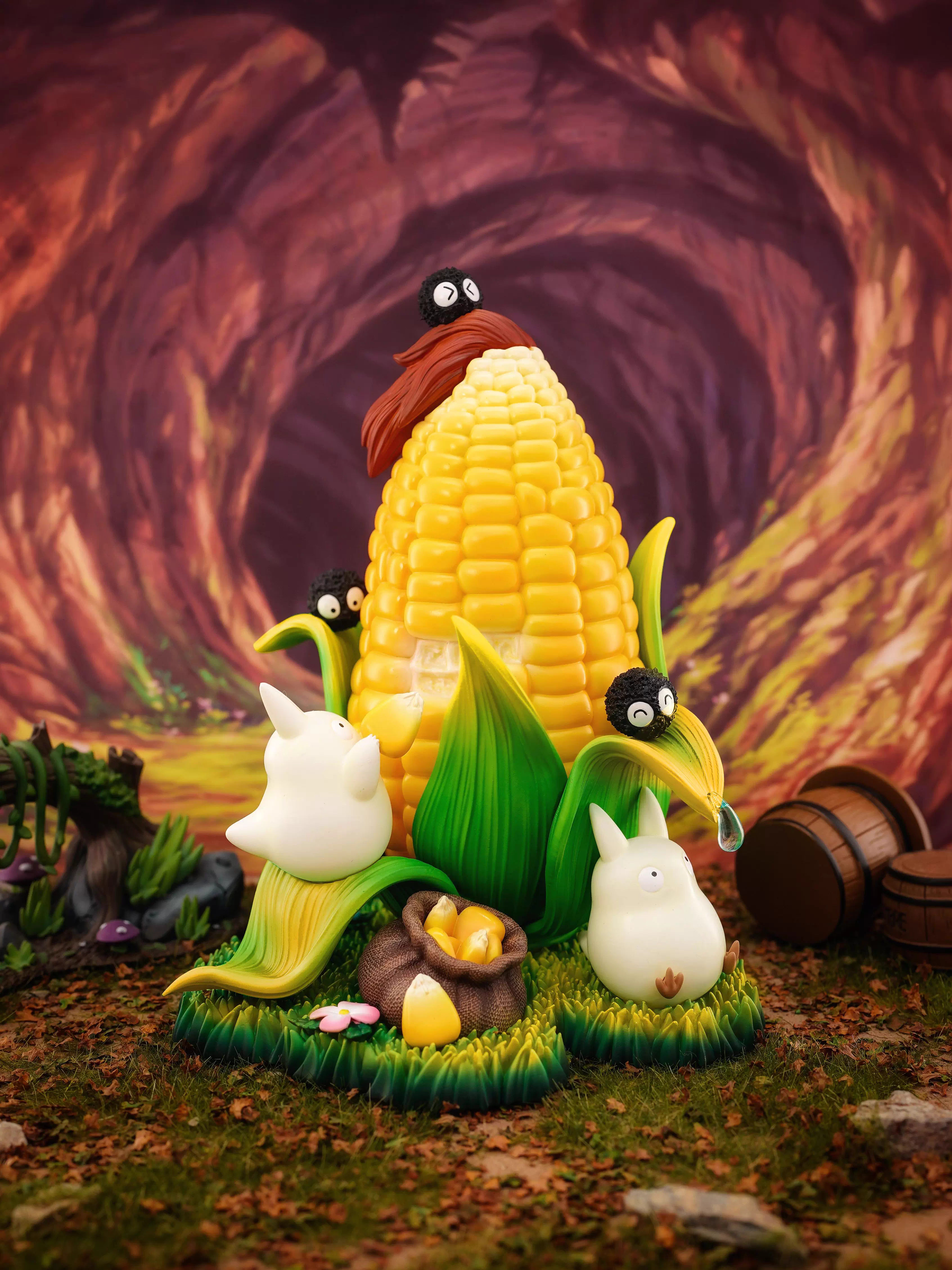 【Pre-sale】Totoro picking corn-LongMiao Studio