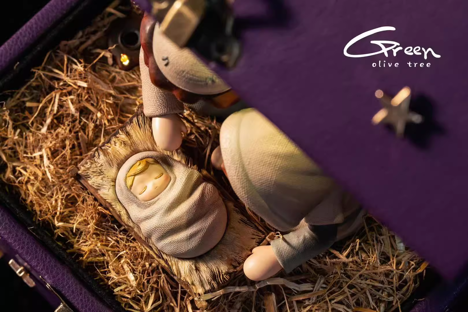 【Pre-sale】Christmas Story Nativity Music box-Green Olive Tree Studio