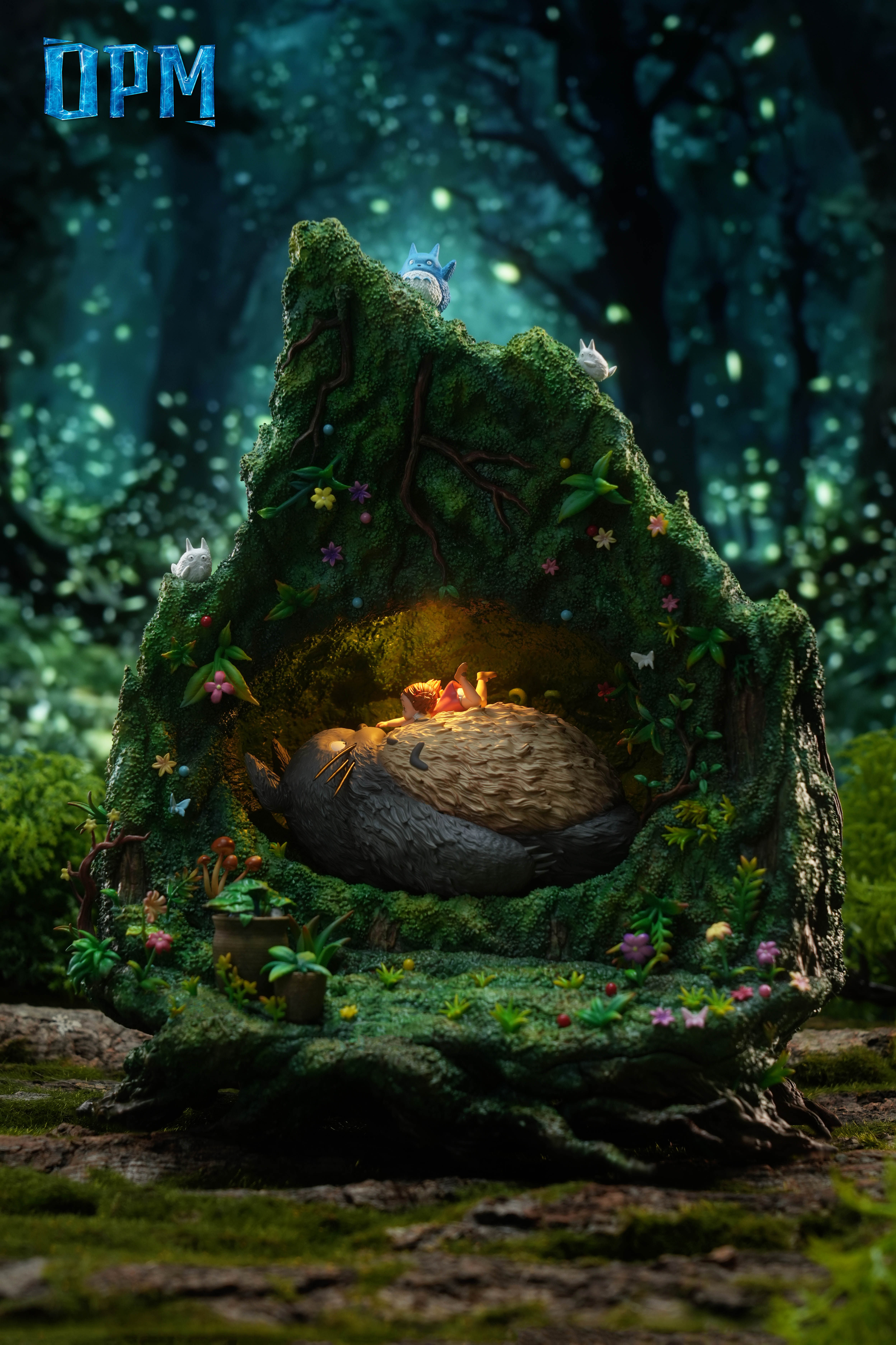 【Pre-sale】013 Totoro in the tree hole with LED-OPM Studio